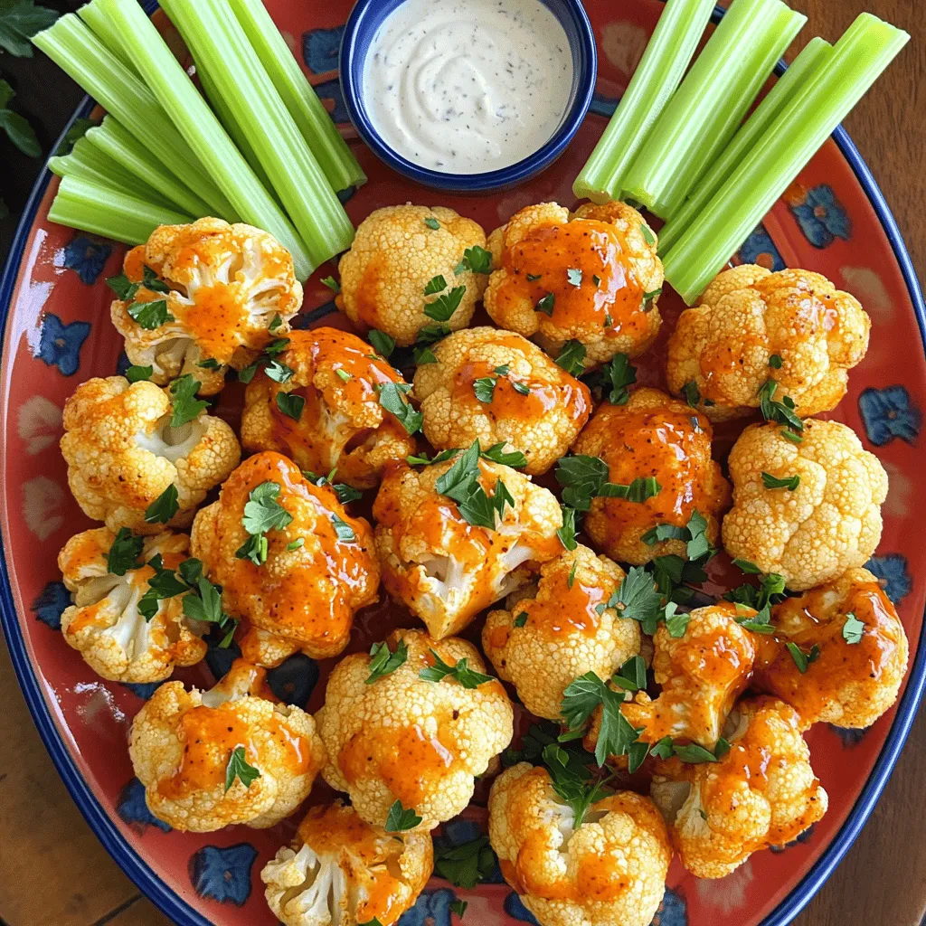 To make Air Fryer Buffalo Cauliflower Bites, you need a few simple items. Here’s what you’ll need:
