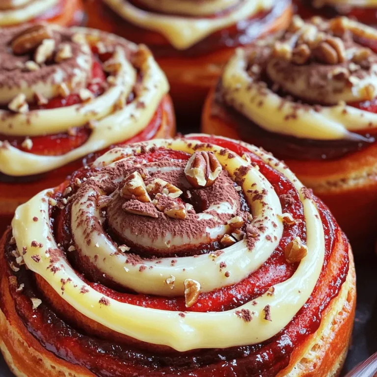 To make these red velvet cinnamon rolls, you'll need a few key items. Here’s what you should gather: