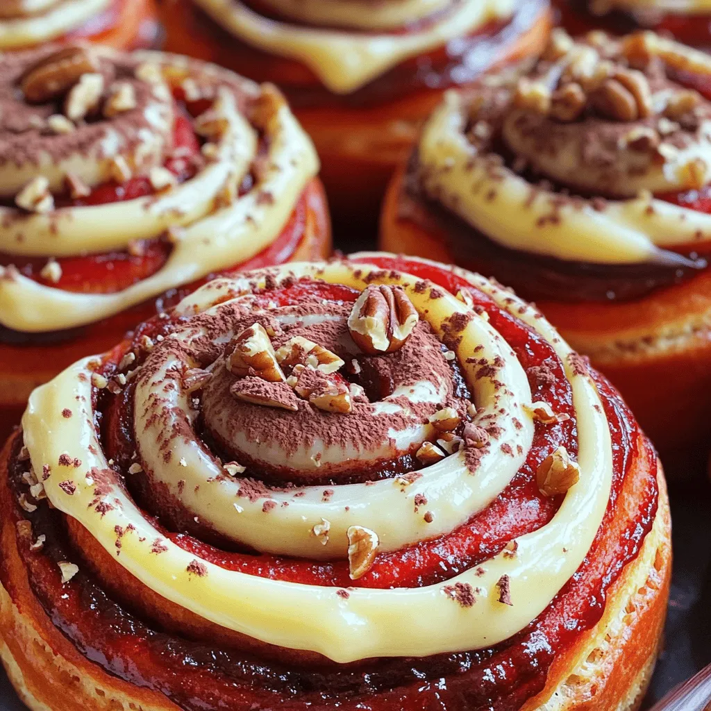 To make these red velvet cinnamon rolls, you'll need a few key items. Here’s what you should gather: