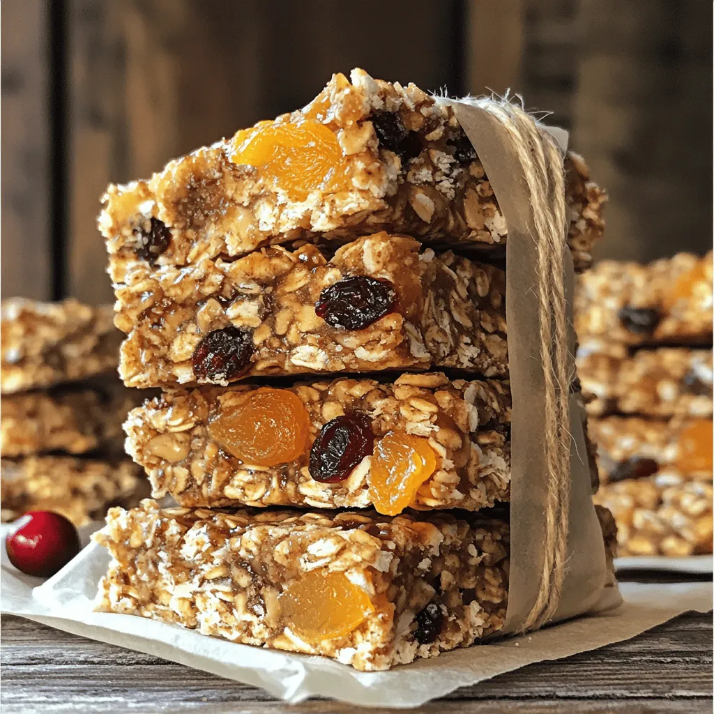 To make nut-free granola bars, you need a few key items: - 2 cups rolled oats: These provide a hearty base. They give your bars a nice chewy texture. - 1 cup puffed rice cereal: This adds a light crunch. It makes the bars more fun to eat. - 1/4 cup coconut oil: Melted coconut oil helps bind the bars. It also adds a hint of flavor. - Natural sweeteners: You can use either 1/2 cup honey or 1/2 cup maple syrup. Honey is thick and sweet. Maple syrup gives a nice, earthy flavor. - 1/2 cup dried fruit: Choose from cranberries, apricots, or raisins. Chop them up to mix well. - 1/4 cup seeds: Pumpkin or sunflower seeds are great options. They add crunch and nutrition. You can enhance your granola bars with these fun options: - 1/4 cup dark chocolate chips: These add sweetness and richness. They make your bars feel like a treat. - Spices: Adding 1/2 teaspoon cinnamon can boost flavor. You can try other spices too, like nutmeg or ginger. Each bar has about 150 calories. This can vary based on the added ingredients. Health benefits include: - Rolled oats provide fiber. This helps with digestion. - Dried fruits add vitamins. They give natural sweetness too. - Seeds offer protein and healthy fats. They keep you full longer. You can find the complete recipe for these delightful nut-free granola bars in the [Full Recipe]. 1. Preheat the oven to 350°F (175°C). This helps the bars bake evenly. 2. Prepare the baking pan by lining an 8x8 inch pan with parchment paper. Leave some paper hanging over the edges for easy removal. 3. Mix the dry ingredients in a large bowl. Combine rolled oats, puffed rice cereal, chopped dried fruit, seeds, dark chocolate chips, cinnamon, and a pinch of salt. Stir until well mixed. 1. Whisk the wet ingredients in a separate bowl. Use honey (or maple syrup), melted coconut oil, and vanilla extract. Make sure they blend well together. 2. Pour the wet mixture over the dry ingredients. Stir until all the dry ingredients are evenly coated. This ensures a great texture in every bite. 1. Bake the mixture in your preheated oven for 20-25 minutes. Look for the edges to turn golden brown. This indicates they are done. 2. Cool the bars in the pan. Let them sit completely before lifting them out using the parchment paper overhang. 3. Cut the cooled bars into your preferred size. Store them in an airtight container at room temperature. Enjoy making your nut-free granola bars with this simple and tasty recipe! For the full recipe, check the previous sections. To make the best nut-free granola bars, you must press the mixture down firmly. This step ensures the bars hold together well. Use a spatula to press down hard. Aim for a flat, even layer. If the bars are too loose, they may crumble when you cut them. Baking time can change based on your oven. Some ovens run hot or cool. Keep an eye on your bars as they bake. Look for a golden edge that shows they are ready. If unsure, use a toothpick to check the center. It should come out clean. Feel free to switch out ingredients to match your taste. You can use different dried fruits, like raisins or figs. Each fruit will add its own unique flavor. Want a protein boost? Add protein powder. Superfoods like chia seeds or hemp seeds can also make your bars healthier. Experiment with spices to change the flavor. Cinnamon is a classic, but try nutmeg or ginger too. Each spice adds warmth and depth. Serving your granola bars can be fun! Wrap each bar in parchment paper. Tie it with a string for a cute look. It makes them easy to grab and go. You can also stack them in a jar for a nice display. For storage, use an airtight container. This keeps them fresh for longer. Store them at room temperature for easy access. If you make a lot, consider freezing extras. Just wrap them well before freezing. Enjoy your healthy snacks! {{image_2}} You can spice up your nut-free granola bars with fun flavors. Try adding pumpkin spice for a warm, cozy taste. Cocoa powder gives a rich, chocolatey twist. Both options are easy and delicious. You can even mix herbs or spices for a savory touch. Consider adding a pinch of rosemary or thyme for a unique flavor. The texture of your granola bars can change how they feel. You can choose between crunchy or chewy bars. For a crunchy version, bake them a bit longer. If you prefer chewy, take them out sooner. You can also switch up the cereals. Use corn flakes for a light crunch or bran flakes for more fiber. Each cereal gives a different bite. You can easily adapt these bars to fit your diet. To make them gluten-free, use gluten-free oats and cereals. For a vegan option, swap honey for maple syrup. You can also explore other allergen-friendly ingredients. Use sunbutter instead of nut butter or try different seeds. This way, everyone can enjoy these tasty snacks. To keep your nut-free granola bars fresh, store them in an airtight container. This container should be kept at room temperature. If you do this, the bars will stay fresh for up to one week. For longer storage, consider the fridge. In the fridge, they can last for two weeks. Make sure the container seals tightly to prevent moisture. You can freeze nut-free granola bars for longer storage. To freeze, wrap each bar in plastic wrap or foil. Then, place them in a freezer bag. Make sure to remove all air before sealing the bag. When you want to eat one, take it out and let it thaw at room temperature for about 30 minutes. For best texture, avoid microwaving them. Thawing at room temperature keeps the bars chewy and tasty. Making a big batch is great for busy weeks. You can cut the bars into pieces and store them separately. This way, you can grab a bar anytime. To keep flavors interesting, try adding different dried fruits or seeds each time. Change it up! This keeps every batch unique and fun for your family. Enjoy these healthy snacks anytime. For more details, check the Full Recipe. Homemade nut-free granola bars can last about one week at room temperature. To keep them fresh, store them in an airtight container. For longer storage, consider freezing them. Wrap each bar in plastic wrap, then place them in a freezer bag. They can last up to three months in the freezer. This method helps maintain their taste and texture. Yes, you can use other sweeteners instead of honey. Maple syrup is a great choice. It adds a unique flavor and keeps the bars moist. You can also try agave nectar or brown rice syrup. Each sweetener has its own taste and may alter the final flavor slightly. You may need to adjust the amount based on how sweet you want your bars. Nut-free granola bars offer many health benefits. They provide fiber from oats and dried fruits. These ingredients help with digestion and keep you full. Seeds add protein and healthy fats, which are great for energy. However, be mindful of added sugars, especially if you use sweeteners. Choose natural options to keep your bars healthy. If you prefer store-bought options, look for brands like MadeGood or Enjoy Life. These brands focus on allergy-friendly snacks. They offer nut-free granola bars made with wholesome ingredients. Always check labels to ensure they meet your needs. Some brands may offer flavors with added protein or superfoods for extra nutrition. Nut-free granola bars are simple and fun to make at home. We explored essential ingredients, like rolled oats and natural sweeteners, to create a perfect base. Customizing flavors and textures allows for endless possibilities. Proper storage ensures your bars stay fresh. By following these steps, you can enjoy healthy snacks that suit your family's needs. Keep experimenting with flavors and ingredients to make these bars truly your own. Enjoy your tasty creations and share them with others!