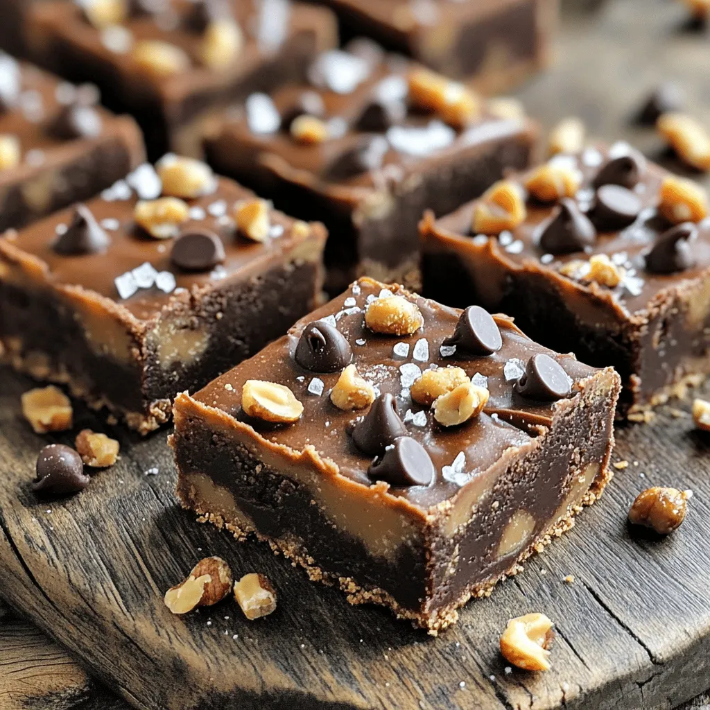 To make these no-bake chocolate peanut butter bars, you need a few simple items: - 1 cup peanut butter (creamy or crunchy, your choice) - 1/2 cup honey or maple syrup - 1 teaspoon vanilla extract - 2 cups rolled oats - 1/2 cup chocolate chips (dark or semi-sweet) - 1/4 teaspoon sea salt - Optional toppings: crushed nuts, shredded coconut, or extra chocolate drizzle Peanut butter options: You can choose between creamy or crunchy peanut butter. Creamy gives a smooth texture, while crunchy adds a fun bite. Alternative sweetness: You can use honey or maple syrup as your sweetener. Honey gives a rich taste, while maple syrup adds a unique flavor. Optional toppings: You can add crushed nuts, shredded coconut, or an extra drizzle of chocolate. These toppings make your bars even more delicious and fun! Now that we have our ingredients, let’s get ready to make some tasty bars! Want to see the full recipe? Check out the [Full Recipe]. Step 1: Mixing the base ingredients In a medium bowl, add 1 cup of peanut butter, 1/2 cup of honey (or maple syrup), and 1 teaspoon of vanilla extract. Mix them well until smooth. This base gives your bars a rich flavor. Step 2: Incorporating oats and sea salt Next, add 2 cups of rolled oats and 1/4 teaspoon of sea salt to the mixture. Use a spatula or a wooden spoon to blend everything together. The mixture should feel thick and sticky. Step 3: Folding in chocolate chips Now, gently fold in 1/2 cup of chocolate chips. Make sure they spread evenly throughout the mixture. This adds sweetness and a chocolatey touch to every bite. Step 4: Pressing the mixture into the baking pan Line an 8x8-inch baking pan with parchment paper. Leave some paper hanging over the sides for easy removal later. Pour the mixture into the pan and press it down firmly. Use the back of a spoon or a spatula to make it flat. Step 5: Adding optional toppings and chilling If you want, sprinkle on some crushed nuts or shredded coconut for extra flavor. Press them down lightly. Cover the pan with plastic wrap or foil. Place it in the fridge for at least 2 hours to let it firm up. After that, lift the bars out using the parchment paper and cut them into squares. For a special touch, drizzle melted chocolate over the top before serving. This is how you create No-Bake Chocolate Peanut Butter Bars. For the complete recipe, refer to the Full Recipe. To get your bars just right, start with the mixture's consistency. It should be thick and sticky. If it feels too dry, add a splash of honey or maple syrup. This will help bind everything together. If it's too wet, sprinkle in more oats until it feels just right. When pressing the mixture into the pan, use the back of a spoon or a spatula. Press firmly and evenly to ensure the bars hold together. A good tip is to cover your fingers with a little water. This will help prevent sticking while you shape the mixture. Adjusting sweetness is easy. If you like it sweeter, add more honey or chocolate chips. For less sweetness, cut back on the honey or use dark chocolate. The texture is also key. If you want a crunch, mix in some crushed nuts or seeds. If you prefer smooth, stick to just the peanut butter and oats. For the full recipe, check the complete list above. Enjoy your tasty treats! {{image_2}} You can easily change the flavors in your no-bake bars. Here are some fun ideas: - Nut substitutions: Try using almond butter or cashew butter. Each nut brings a unique taste. Almond butter adds a slight sweetness, while cashew butter is creamier. - Adding superfoods: You can boost nutrition by adding chia seeds or flax seeds. Chia seeds give a nice crunch, and flax seeds add healthy omega-3s. Just a couple tablespoons will do the trick. - Different chocolate options: Switch up the chocolate by using white chocolate or dark chocolate. White chocolate adds a sweet touch, while dark chocolate gives a rich flavor. You can even mix different types for a layered taste experience. These variations keep the recipe exciting and let you customize it to your liking. Feel free to experiment! For the complete recipe, check out the [Full Recipe]. To keep your no-bake chocolate peanut butter bars fresh, store them properly. Start by placing the bars in the fridge. They can last for about one week when stored this way. Use an airtight container to prevent them from drying out. If you want to keep them longer, freezing is a great option. Wrap each bar in plastic wrap or foil. Place the wrapped bars in a freezer-safe bag or container. This method can extend their life to about three months. Remember to label the bag with the date for easy tracking. When you're ready to enjoy a frozen bar, simply take it out of the freezer. Let it thaw in the fridge for a few hours. You can also let it sit at room temperature for about 30 minutes. This way, your bars will be soft and easy to bite into. Store your no-bake chocolate peanut butter bars correctly, and they will stay delicious for longer! For the full recipe, check out the main article. Can I use natural peanut butter? Yes, you can use natural peanut butter. It adds a rich flavor. Just check if it stirs well. Natural peanut butter can sometimes be runny or thick. How long do these bars last in the fridge? These bars last about one week in the fridge. Store them in an airtight container. This keeps them fresh and tasty for longer. Can I make these bars vegan? Absolutely! Use maple syrup instead of honey. Ensure your chocolate chips are dairy-free. This way, you can enjoy a vegan treat. What can I substitute for oats? You can use crushed graham crackers or almond flour. Both add different textures. Each option can change the taste, so choose what you like best. For the full recipe, check the No-Bake Chocolate Peanut Butter Bars section above. In this post, we examined how to make no-bake chocolate peanut butter bars. You learned about key ingredients, step-by-step instructions, and helpful tips. We also explored flavor variations and best storage methods. These bars are easy, tasty, and versatile. Feel free to adjust the recipe to fit your needs and preferences. Enjoy making your sweet treats, and share them with friends and family! There's no better way to satisfy cravings than with homemade bars.
