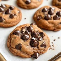 To make these mocha chocolate chip cookies, you need the following ingredients: - 1 cup unsalted butter, softened - 1 cup brown sugar, packed - 1/2 cup granulated sugar - 2 large eggs - 2 teaspoons vanilla extract - 2 1/4 cups all-purpose flour - 1/2 cup cocoa powder - 1 teaspoon baking soda - 1/2 teaspoon salt - 2 tablespoons instant coffee granules - 1 cup semi-sweet chocolate chips - 1/2 cup milk chocolate chips - 1/4 teaspoon espresso powder (optional) These ingredients create a cookie that is rich and full of flavor. The butter gives a nice texture, while the sugars add sweetness. The cocoa powder and coffee granules bring that mocha taste. If you prefer using grams, here are some helpful conversions: - Butter: 227 grams - Brown sugar: 220 grams - Granulated sugar: 100 grams - All-purpose flour: 280 grams - Cocoa powder: 50 grams - Instant coffee granules: 14 grams - Semi-sweet chocolate chips: 175 grams - Milk chocolate chips: 90 grams Using grams can improve accuracy in your baking. This precision helps create the best texture and flavor. You can make some easy swaps if you need to. Here are a few ideas: - Butter: Use coconut oil for a dairy-free option. - Brown sugar: White sugar can work, but it will change the taste. - Eggs: Try unsweetened applesauce or a flax egg for a vegan option. - Cocoa powder: Carob powder can replace cocoa if you want a different flavor. - Chocolate chips: You can use dark chocolate or white chocolate for a twist. These substitutions still keep the cookies tasty. Don’t be afraid to get creative with your ingredients! For the full recipe, check the earlier sections. Making mocha chocolate chip cookies is simple and fun. You will mix, bake, and cool. The process ensures you get soft, chewy cookies every time. Follow these steps closely for the best treat. 1. Mixing: Start by preheating your oven to 350°F (175°C). Line your baking sheet with parchment paper. In a large bowl, cream 1 cup of softened butter, 1 cup of brown sugar, and 1/2 cup of granulated sugar until fluffy. Add 2 large eggs, one at a time. Mix well after each. Stir in 2 teaspoons of vanilla extract. In another bowl, whisk together 2 1/4 cups of all-purpose flour, 1/2 cup of cocoa powder, 1 teaspoon of baking soda, 1/2 teaspoon of salt, and 2 tablespoons of instant coffee granules. If you want, add 1/4 teaspoon of espresso powder. Gradually mix the dry ingredients into the wet ingredients. Fold in 1 cup of semi-sweet chocolate chips and 1/2 cup of milk chocolate chips. 2. Baking: Scoop tablespoon-sized balls of dough onto your prepared baking sheet. Space them about 2 inches apart. Bake for 10-12 minutes. The edges should be set, and the centers should look soft. 3. Cooling: Once baked, remove the cookies from the oven. Let them cool on the baking sheet for about 5 minutes. After that, transfer them to a wire rack to cool completely. - Mixing: Ensure your butter is soft. This helps create a light texture. Avoid overmixing the dough. This keeps cookies soft. - Baking: Keep an eye on the cookies. Ovens can vary, so check them a minute early if needed. - Cooling: Wait the full 5 minutes before moving cookies. This helps them set without breaking. These steps will help you create the perfect mocha chocolate chip cookies. For more detailed instructions, refer to the Full Recipe. To get the best cookies, start with room-temperature butter. This helps mix the butter and sugars better. Cream them until light and fluffy. This step adds air, making your cookies soft. Use fresh ingredients, especially the instant coffee. Fresh coffee gives a stronger taste. Don't overmix the dough. Mix until just combined for a tender cookie. Many people forget to measure ingredients correctly. Use proper measuring cups for dry and wet ingredients. Too much flour will make cookies dry. Another mistake is baking at the wrong temperature. Always preheat your oven. Check your cookies early. They should look set but soft in the middle when done. If you have leftover chocolate chips, toss them into pancakes or oatmeal. You can also add extra cocoa powder to smoothies for a chocolate boost. Any remaining coffee granules can enhance your morning brew. Don’t waste any ingredients; they can add flavor to other dishes! Check the Full Recipe for more ideas and fun ways to enjoy these cookies. {{image_2}} You can play with flavors in your mocha chocolate chip cookies! Try adding nuts for a crunchy bite. Chopped walnuts or pecans work great. You can also mix in spices. A pinch of cinnamon or nutmeg can add warmth. For a little heat, add a dash of cayenne pepper. Each twist creates a new cookie experience. Want to make gluten-free cookies? Swap all-purpose flour for a gluten-free blend. Check that the blend includes xanthan gum for the best texture. For a vegan version, use plant-based butter and flax eggs. Mix 1 tablespoon of ground flaxseed with 2.5 tablespoons of water. Let it sit until it turns gel-like, then add it to your dough. These simple swaps let everyone enjoy your cookies! You can change your cookies with the seasons. For winter, add peppermint extract or crushed candy canes. This gives a festive touch for the holidays. In the fall, try adding pumpkin spice or even a bit of maple syrup. These flavors keep your mocha chocolate chip cookies exciting all year round. For the full recipe, check out [Full Recipe]. To keep your mocha chocolate chip cookies fresh, store them in an airtight container. This helps keep them soft and chewy. Place parchment paper between layers if stacking cookies. Avoid direct sunlight and heat, as they can dry out your treats. You can freeze these cookies for up to three months. First, let them cool completely. Then, wrap each cookie tightly in plastic wrap or foil. Place the wrapped cookies in a freezer bag. When ready to enjoy, just thaw them at room temperature. To reheat cookies for a fresh taste, preheat your oven to 300°F (150°C). Place cookies on a baking sheet and heat for about five minutes. This warms them up without making them hard. You can also microwave for about ten seconds for a quick fix. To keep your cookies soft, store them in an airtight container. You can also add a slice of bread to the container. The bread will keep the cookies moist. If you want to enjoy warm cookies, reheat them briefly in the microwave. Just 10 seconds will do! Yes, you can use dark chocolate instead of semi-sweet. Dark chocolate adds a richer flavor. It can make the cookies taste more intense. Just make sure to adjust the sweetness if you prefer. Dark chocolate has less sugar than semi-sweet. You can make the dough ahead of time and chill it. Wrap the dough in plastic wrap and refrigerate for up to 3 days. When you're ready, scoop and bake the cookies straight from the fridge. You can also freeze the dough for up to 3 months. Just thaw it in the fridge before baking. Yes, mocha chocolate chip cookies are safe to eat if slightly underbaked. They will firm up as they cool. However, make sure they are not raw in the center. If you're unsure, bake them a little longer to be safe. Mocha chocolate chip cookies pair well with coffee or milk. A scoop of vanilla ice cream can also be a great treat. For a fun twist, try them with a glass of cold brew coffee. The flavors blend perfectly, making every bite delicious. You learned how to make delicious mocha chocolate chip cookies. We covered ingredients, step-by-step instructions, and tips to avoid mistakes. Variations let you customize the flavor to your taste. Storing and reheating options keep your cookies fresh and soft. You can bake these cookies with confidence now. Enjoy your treats, share them, and impress your friends with your skills! Happy baking!