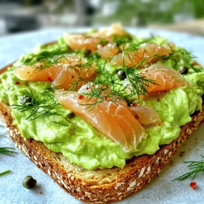 Smoked Salmon Avocado Toast Healthy Breakfast Recipe
