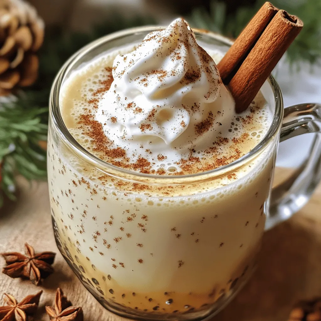 To make a Spiced Vanilla Bean Latte, you need some simple ingredients. Here’s what you will use: - Milk options: You can choose dairy, almond, or oat milk. Each one gives a different flavor and texture. - Espresso or strong brewed coffee: Use a shot of espresso for a bold taste, or make strong coffee at home. - Vanilla bean paste vs. vanilla extract: Vanilla bean paste has tiny seeds for extra flavor. If you don’t have it, pure vanilla extract works well too. - Spices required: You will need ground cinnamon and nutmeg. These spices add warmth and depth to your drink. - Sweetener choices: Maple syrup is my favorite, but you can use other sweeteners like honey or agave. These ingredients come together to create a warm drink that feels like a hug in a cup. For the complete recipe, check out the Full Recipe section. 1. Heating the milk properly: Start by pouring your milk into a small saucepan. Set the heat to medium-low. Keep an eye on it and stir often. You want the milk warm but not boiling. This step is key for a smooth latte. 2. Combining spices with the milk: Once the milk is warm, add the vanilla bean paste, ground cinnamon, and nutmeg. Whisk these together until they blend well. This will create a nice frothy mix. The spices will give your latte a cozy flavor. 3. Preparing and adding coffee: While your milk heats, brew your espresso or strong coffee. Pour this into your favorite coffee mug. This rich base will enhance the latte's flavor. 1. Incorporating sweetener: Add the maple syrup to your coffee. This will sweeten it just right. You can also use any sweetener you prefer. Stir well to mix. 2. Frothing and layering the milk: Carefully pour the spiced milk mixture over the coffee. Use a spoon to hold back the frothy foam at first. Then, gently spoon the foam on top. This layering makes the drink look and taste amazing. 3. Optional toppings and garnishes: If you like, add a dollop of whipped cream on top. You can also sprinkle some extra cinnamon or nutmeg for a beautiful finish. A cinnamon stick makes a great garnish, too. It adds a nice touch and a little extra flavor. Now, you can savor your warm, spiced vanilla bean latte! For the full recipe, check the previous section. - Milk frothing techniques: For a great froth, use cold milk. Heat it gently and whisk fast. You can also use a milk frother for best results. Aim for a creamy texture, not too bubbly. - Choosing the right coffee beans: Select beans that are fresh and high-quality. Dark roast beans work well for a rich flavor. Try different blends to find what you enjoy most. - Adjusting sweetness to taste: Start with one tablespoon of maple syrup. Taste your latte and add more if needed. You can also try honey or agave for different flavors. - Best milk frothers: I recommend handheld or electric frothers. They are easy to use and clean. A steam wand on an espresso machine also gives great results. - Espresso machines vs. coffee brewers: Espresso machines make strong shots for your latte. If you prefer brewed coffee, use a French press or pour-over method for a bold flavor. - Essential kitchen tools for preparation: You will need a small saucepan for heating milk. A whisk or frother helps combine the milk and spices. A good coffee mug is key for enjoying your drink! For the full recipe, check the section above. {{image_2}} You can easily switch up your Spiced Vanilla Bean Latte. Try adding seasonal spices like pumpkin spice in the fall or chai spices in the winter. These flavors bring warmth and comfort. If you want something lighter, use dairy-free milk or low-calorie sweeteners. Almond and oat milk work great, adding a nutty twist. Feeling bold? Make an iced version of the Spiced Vanilla Bean Latte. Just chill the milk and coffee. Pour over ice for a refreshing treat on hot days. The spices still shine through, making it a delightful pick-me-up. Many cafes serve their own versions of this drink. Popular spots often add unique twists. Some might use flavored syrups or extra spices. Others might use cold brew coffee for a smoother taste. Check out local coffee shops for their take on this classic. You might find something new that you love! You can prepare for your Spiced Vanilla Bean Latte in advance. First, gather all your ingredients. Measure out your milk, espresso, and spices. This makes it easy to whip up your latte when you want it. To store your spiced milk mixture, heat the milk and blend in the vanilla, cinnamon, and nutmeg. Allow it to cool slightly, then transfer it to an airtight container. You can keep it in the fridge for up to three days. This saves time on busy mornings. When it's time to enjoy your latte, reheating the milk correctly is key. Pour the milk mixture into a small saucepan. Heat it gently over low heat. Stir it often to prevent burning. If you want to keep the flavors intact, avoid boiling the milk. Boiling can change the taste and texture. Once warm, whisk it again to froth before adding it to your coffee. This step helps bring back that delightful foam. Vanilla bean paste contains real vanilla seeds. It has a thicker texture and stronger flavor. Vanilla extract is liquid and made by soaking vanilla beans in alcohol. Both add great taste, but paste gives a more intense vanilla experience. Yes, you can! Almond, oat, or soy milk work well. Choose your favorite non-dairy milk for a creamy texture. Each type will change the flavor a bit, so experiment until you find your perfect mix! A Spiced Vanilla Bean Latte can be healthy. It has natural sweeteners like maple syrup. You control the sugar and milk type, which helps keep it balanced. Enjoying this drink in moderation is key to a healthy diet. For the best flavor, use medium to dark roast coffee beans. They have rich, bold tastes that complement the spices well. Espresso beans or freshly ground coffee will make your latte even better. You can easily adjust spices to fit your taste. Start with the base amounts and add more if you want extra flavor. If you like it sweeter, add more maple syrup. Play around until you find your ideal mix! You have everything you need to make a delicious Spiced Vanilla Bean Latte. From choosing the right milk to mastering your coffee technique, each step plays a part in creating this cozy drink. Remember to experiment with flavors and adjust sweetness to fit your taste. Don’t forget to explore variations, such as seasonal spices or an iced version, to keep things fresh. Now, grab your tools and start brewing a cup that warms your soul!