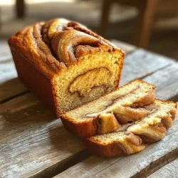 This recipe uses simple ingredients you may already have. Here’s what you need: - 3 ripe bananas, mashed - 1/3 cup melted butter - 1 teaspoon vanilla extract - 1 teaspoon baking soda - A pinch of salt - 3/4 cup sugar (can reduce to 1/2 cup for less sweetness) - 1 large egg, beaten - 1 cup all-purpose flour - 1 tablespoon cinnamon - 1/4 cup brown sugar (for swirl) These core ingredients give your banana bread its rich flavor and moist texture. The ripe bananas are key. They make the bread sweet and soft. While the core ingredients are great, you can add a few optional items to boost flavor. Consider these: - Chopped nuts (like walnuts or pecans) - Chocolate chips for a sweet twist - A dash of nutmeg for warmth These ingredients can make your bread even more special. Feel free to mix and match! If you or someone you know has dietary needs, there are great substitutions: - Use coconut oil instead of butter for a dairy-free option. - Swap the egg for a flaxseed egg if you need it vegan. - Use gluten-free flour if you want to avoid gluten. These swaps keep the recipe flexible and tasty, no matter your needs. For the full recipe, check the section above. Start by preheating your oven to 350°F (175°C). Grease a 9x5 inch loaf pan. In a mixing bowl, mash 3 ripe bananas until smooth. Use a fork for this. Then stir in 1/3 cup of melted butter. Mix it well. Add 1 teaspoon of vanilla extract and 1 teaspoon of baking soda. Don’t forget a pinch of salt. Stir in 3/4 cup of sugar. If you want it less sweet, use 1/2 cup instead. Finally, add 1 beaten egg and mix until smooth. Gradually mix in 1 cup of all-purpose flour. Be careful not to overmix; this keeps your bread soft. In a small bowl, mix 1 tablespoon of cinnamon with 1/4 cup of brown sugar. This will be your swirl mixture. Pour half of the banana batter into the loaf pan. Next, sprinkle half of the cinnamon-brown sugar mix over the batter. Pour the rest of the banana batter on top. Finish by adding the remaining cinnamon-brown sugar mixture. Take a knife or skewer and gently swirl it through the batter. This will create a pretty marbled effect. Now, place the loaf pan in your preheated oven. Bake for 60-65 minutes. Check if it’s done by inserting a toothpick into the center. If it comes out clean, your banana bread is ready. Let the bread cool in the pan for about 10 minutes. Then, transfer it to a wire rack to cool completely. Enjoy your warm cinnamon swirl banana bread! For the full recipe, refer to the ingredient list above. When picking bananas, look for ones that are very ripe. The skin should have brown spots. These spots mean the bananas are sweet and soft. This is perfect for baking. If your bananas are green, wait a few days. Ripe bananas mash easily and add great flavor. Use three bananas for this recipe. One mistake is using cold bananas. Always let them reach room temperature first. Avoid overmixing the batter, as it can make the bread tough. Mix just until the flour disappears. Also, don’t skip the cinnamon-brown sugar swirl. This adds a delicious flavor and a nice look. Lastly, check your oven temperature. An oven that’s too hot can burn the bread. I recommend mixing the wet ingredients first. This includes bananas, butter, and egg. Stir until blended, but don’t overdo it. When adding dry ingredients, fold gently. This keeps the bread soft. Bake your banana bread at 350°F. Use a toothpick to check for doneness. Insert it into the center; it should come out clean. Follow the Full Recipe for the best results. {{image_2}} You can add nuts for a tasty crunch. Chopped walnuts or pecans work great. Mix in about 1/2 cup of nuts into the batter. This adds a nice texture and extra flavor. You can toast the nuts first for a deeper taste. Just be sure to fold them in gently. For a sweet twist, add chocolate chips. Use about 1/2 cup of semi-sweet or dark chips. Mix them into the batter before pouring it into the pan. The chocolate pairs well with the cinnamon swirl. You get a rich, sweet treat that kids and adults love. You can make this bread gluten-free by using almond or coconut flour. Replace the egg with a flaxseed meal. Mix one tablespoon of flaxseed with three tablespoons of water. Let it sit until it thickens. This makes a great binding agent. For a vegan option, substitute the butter with coconut oil or applesauce. Both options keep the bread moist and flavorful. Check the [Full Recipe] for specific instructions. After you bake your cinnamon swirl banana bread, let it cool completely. Once cool, wrap it in plastic wrap or foil. This helps keep it fresh. You can also store it in an airtight container. Place it at room temperature for up to three days. If you want to keep it longer, consider freezing it. To freeze your banana bread, slice it first. This makes it easy to grab a piece later. Wrap each slice in plastic wrap tightly. Then, place the wrapped slices in a freezer bag or container. Label the bag with the date. You can freeze it for up to three months. When you crave a slice, simply thaw it at room temperature or heat it in the microwave. To reheat banana bread, preheat your oven to 350°F (175°C). Place the slice on a baking sheet. Heat it for about 10 minutes. This keeps the bread moist and warm. You can also use the microwave. Heat a slice for 15 to 20 seconds. Just be careful not to overheat it. Enjoy your warm banana bread with a pat of butter or a drizzle of honey. For the full recipe, check out the details earlier. Use bananas that are very ripe for baking. They should have brown spots on the skin. This means they are sweet and soft. Ripe bananas blend easily into the batter. They add moisture and flavor. If your bananas are not ripe, they may not taste as good. Yes, you can use whole wheat flour. It adds a nutty flavor and more fiber. However, it may change the texture. The bread might be denser and less moist. If you want a lighter loaf, mix half whole wheat and half all-purpose flour. This keeps the taste good while adding nutrition. To keep banana bread moist, use ripe bananas. Adding melted butter helps too. After baking, let it cool in the pan for a bit. This keeps steam inside. Wrap the bread in plastic wrap or foil to trap moisture. Store it in a cool place or in the fridge. For longer storage, freeze it. The bread stays fresh and tasty this way. For the full recipe, check the recipe section above. Cinnamon swirl banana bread is a delightful treat. We explored its core and optional ingredients, plus substitutions for diets. I laid out step-by-step instructions to make it easy for you. Tips helped you choose the right bananas and avoid common mistakes. We also looked at fun variations, safe storage, and answered frequently asked questions. Now you can bake your own banana bread with confidence. Enjoy the process and share your delicious results!