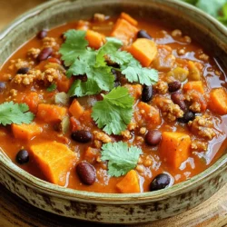 Savory Sweet Potato Turkey Chili Easy Weeknight Meal