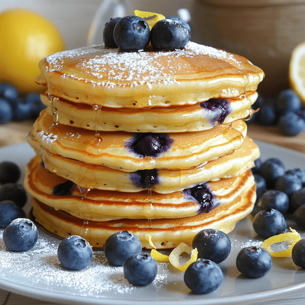 Lemon Blueberry Pancakes Delicious and Easy Recipe
