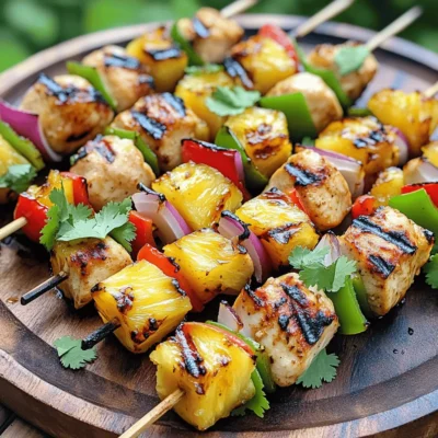 Grilled Pineapple Chicken Skewers Flavorful Delight
