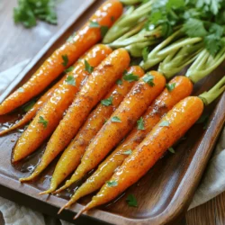 Spiced Maple Roasted Carrots Savory and Sweet Dish