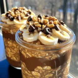 To make delightful overnight mocha oatmeal jars, you need a few key items. Here’s the list: - 1 cup rolled oats - 2 cups almond milk (or any milk of choice) - 2 tablespoons cocoa powder - 2 tablespoons instant coffee granules - 2 tablespoons maple syrup (or honey) - 1 teaspoon vanilla extract - 1/4 teaspoon salt These ingredients blend well to create a rich, chocolatey flavor. Rolled oats soak up the milk and flavors overnight, making them soft. Almond milk adds a nutty taste. Cocoa powder brings in that chocolate kick, while coffee granules give a nice boost. Maple syrup or honey sweetens the mix, and vanilla adds depth. Salt enhances all these flavors. You can add more to your jars to make them unique. Here are some optional ingredients: - 1/2 cup Greek yogurt (for creaminess) Adding Greek yogurt makes the oatmeal richer and creamier. It also packs in protein, which keeps you full longer. If you want to switch things up, you can try other yogurt types, too. Just keep in mind that it will change the taste and texture. Toppings bring your mocha oatmeal to life! Here are some tasty options: - Chocolate chips - Sliced bananas - Chopped nuts - Shredded coconut These toppings not only add flavor but also texture. Chocolate chips give a sweet crunch. Sliced bananas add creaminess and sweetness. Chopped nuts offer a nice crunch, and shredded coconut gives a tropical feel. Feel free to mix and match your favorites for a fun and tasty breakfast! Start by gathering your large mixing bowl. Add the rolled oats to the bowl. Pour in the almond milk. Add the cocoa powder and instant coffee granules. These ingredients give the oatmeal its rich mocha flavor. Next, add the maple syrup to sweeten things up. Then, include the vanilla extract for a nice aroma. Finally, sprinkle in the salt. This helps to balance the sweetness. Stir everything together well. Make sure the cocoa powder and coffee granules dissolve fully. You want a smooth, chocolatey mix. If you want a creamier texture, now is the time to add Greek yogurt. Scoop the yogurt into your oatmeal mix. Stir it in until everything is smooth and well combined. The Greek yogurt adds a lovely richness. It also boosts the protein content, making this breakfast even better. Grab your jars or airtight containers. Divide the oatmeal mixture evenly among them. Leave a little space at the top. This space lets the oats expand as they soak up the liquid. Once filled, seal the jars tightly. Place them in the fridge overnight. If you’re short on time, let them chill for at least four hours. This helps the flavors blend beautifully. In the morning, give your oatmeal a good stir. If it seems too thick, add a splash of milk. Now, you’re ready to add your favorite toppings! To get the best texture for your overnight mocha oatmeal, start with rolled oats. They soak up the liquid well and hold their shape. Mix your oats with almond milk and other ingredients right away. This gives the oats time to soften overnight. If you prefer a creamier mix, add Greek yogurt. It makes the oatmeal rich and smooth. In the morning, check the thickness. If it feels too thick, stir in a bit more milk until it’s just right. To boost the flavor of your mocha oatmeal, focus on the cocoa and coffee. Use good quality cocoa powder and instant coffee granules. They enhance the chocolate and coffee taste. Maple syrup adds sweetness too. You can adjust the amount of syrup or honey based on your taste. Mixing in vanilla extract also helps round out the flavors, making the dish bright and tasty. These oatmeal jars are great for meal prep. Make a batch on Sunday for quick breakfasts all week. You can store them in the fridge for up to five days. For serving, layer toppings like chocolate chips, sliced bananas, or chopped nuts for a fun look. Use clear jars to show off the pretty layers. This makes them even more inviting. If you plan to take them on the go, seal the jars tightly to avoid spills. {{image_2}} If you want a dairy-free version, use almond milk or oat milk. Both options work well. You can also try coconut milk for a creamier taste. Just make sure to check the labels for added sugars. This way, you keep your breakfast healthy and tasty. To boost flavors, add a pinch of cinnamon or nutmeg. These spices pair well with chocolate and coffee. You can also mix in a scoop of peanut butter or almond butter for extra richness. If you like a fruity touch, add some berries or diced apples into the mix. If you want to change your sweetener, maple syrup works great. Honey is another good choice. You can also try agave syrup or stevia if you need a low-calorie option. Just remember, each sweetener has a different taste, so adjust to your liking. To keep your overnight mocha oatmeal fresh, use airtight jars. Glass jars work well, but any container with a tight seal will do. Fill the jars with the oatmeal mixture, but leave some space at the top. This space allows for the oats to expand as they soak. Seal the jars and place them in the fridge. Prepared overnight oatmeal can last up to five days in the fridge. This makes it a great option for meal prep. After a few days, the oats may lose some texture. If they seem too thick, add a little milk before eating. Always check for any off smells or changes in color before eating. You can freeze overnight oatmeal jars for longer storage. Just make sure to use freezer-safe containers. Store them for up to three months. When you’re ready to eat, thaw the jars in the fridge overnight. For a warm breakfast, microwave the oatmeal in a microwave-safe bowl. Heat it in short bursts, stirring in between, until warm. Add fresh toppings just before serving for the best taste and texture. Yes, you can use regular oats. They will work but may lead to a mushier texture. Rolled oats hold up better when mixed with liquid. So, if you want some chewiness, stick with rolled oats. Overnight oats last up to five days in the fridge. Just keep them in airtight jars. This makes them great for meal prep. You can enjoy different flavors all week long. You can use any milk you like. Options include oat milk, soy milk, or cow's milk. Each choice will give a slightly different taste. Choose what suits your diet and taste buds best. Yes, they can be vegan! Just use plant-based milk and maple syrup. If you decide to skip the Greek yogurt, your jars remain vegan-friendly. Enjoy a delicious breakfast that fits your needs! Overnight mocha oatmeal jars are easy to make and fun to customize. You can mix simple ingredients, add yogurt, and prepare jars for a quick breakfast. Remember to use tips for great texture and flavor. Variations like dairy-free options and sweetener swaps let you adjust to your taste. Store them well to keep them fresh. With these ideas, your mornings will be exciting and delicious. Enjoy a tasty start to your day!