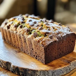 - 1 cup grated zucchini (about 1 medium zucchini) - 1 cup all-purpose flour - 1/2 cup whole wheat flour - 1/2 teaspoon baking soda - 1/2 teaspoon baking powder - 1/4 teaspoon salt - 1 teaspoon ground cinnamon - 1/2 cup granulated sugar - 1/2 cup brown sugar, packed - 1/2 cup vegetable oil - 2 large eggs - 1 teaspoon vanilla extract - 1/2 cup semi-sweet chocolate chips - 1/4 cup chopped walnuts - 1 cup = 240 ml - 1/2 cup = 120 ml - 1/4 teaspoon = 1.25 ml - 1 teaspoon = 5 ml Using the right ingredients matters. Fresh, grated zucchini gives the best taste and texture. You can adjust sugar based on your sweet tooth. If you want a nutty bite, add walnuts. Always measure carefully for the best results. First, turn on your oven. Set it to 350°F (175°C). While the oven heats, get a 9x5 inch loaf pan. You can grease it or use parchment paper. Parchment helps the bread slide out easily later. Next, grab a medium bowl. Combine the all-purpose flour, whole wheat flour, baking soda, baking powder, salt, and ground cinnamon. Mix them well, then set the bowl aside. This dry mix is key for your bread's texture. Now, take a large mixing bowl. Whisk together the granulated sugar, brown sugar, and vegetable oil. Add the eggs and vanilla extract, then mix until it’s smooth and creamy. This step helps create a rich flavor for your bread. Time to add the star ingredients! Stir in the grated zucchini into the wet mix. Make sure it’s mixed well. Slowly add the dry ingredients to this bowl. Use a spatula to fold gently until just combined. Don’t overmix; it will make the bread tough. Lastly, fold in the semi-sweet chocolate chips and walnuts if you want them. Pour the batter into your prepared loaf pan. Smooth the top with a spatula. Place the pan in your preheated oven and bake for 50 to 60 minutes. Check for doneness by inserting a toothpick. If it comes out clean, your bread is ready! Let it cool in the pan for 10 minutes. Then, transfer it to a wire rack to cool completely. Enjoy the lovely smell filling your kitchen! To make your bread moist, start with fresh zucchini. Wash it well and peel if desired. Grate the zucchini using a box grater or food processor. Squeeze out excess water in a clean cloth. This helps keep your bread from being too watery. Aim for about 1 cup of grated zucchini. This gives great flavor and texture. Baking can be tricky, but a few tips help. First, always measure your ingredients carefully. Too much flour or sugar can ruin the bread. Mix the dry and wet ingredients separately first. Then, combine them gently. Overmixing can lead to tough bread. Also, check your oven temperature with an oven thermometer. Ovens can be off by quite a bit. You can easily boost flavors in your zucchini bread. Consider adding spices like nutmeg or ginger for warmth. You can also mix in nuts, like walnuts or pecans, for crunch. If you want a richer taste, try using dark chocolate chips. For a fruity twist, add dried fruits like raisins or cranberries. Don’t be afraid to experiment! {{image_2}} You can make a gluten-free version of this bread. Use gluten-free flour blends instead of all-purpose and whole wheat flour. These blends often have starches that mimic the texture of regular flour. This swap keeps your bread light and moist. Many brands work well, but check the ingredients for best results. To make this bread vegan, swap the eggs for flax eggs. Mix 1 tablespoon of ground flaxseed with 2.5 tablespoons of water to replace one egg. Use plant-based oil, like coconut or canola, instead of vegetable oil. You can also choose dairy-free chocolate chips. These simple swaps keep the taste delicious while being plant-based. You can enhance your zucchini bread with various flavors and spices. Consider adding nutmeg for warmth or ginger for a hint of spice. You can also mix in dried fruits like cranberries or raisins for a chewy texture. For a nutty flavor, try using almond or hazelnut flour in part of the recipe. You can even add a touch of orange zest for a citrus kick. Experiment with your favorite flavors for a fun twist! To keep your chocolate chip zucchini bread fresh, wrap it well. Use plastic wrap or aluminum foil. You can also place it in an airtight container. This helps lock in moisture and flavor. Store it at room temperature if you plan to eat it soon. If you want it to last longer, move to the fridge. Freezing is a great way to keep extra bread. First, let the loaf cool completely. Slice the bread for easier thawing later. Wrap each slice in plastic wrap, then place slices in a freezer bag. Be sure to squeeze out as much air as possible. It can last up to three months in the freezer. When you want a slice, thaw it in the fridge overnight. When stored properly, your zucchini bread stays fresh for about three to four days at room temperature. If you refrigerate it, it can last about a week. Always check for signs of spoilage. If you see mold or smell something off, it’s best to toss it. Enjoy your delicious chocolate chip zucchini bread while it’s fresh! Yes, you can use frozen zucchini. Thaw it first and drain excess water. This helps keep the bread from getting soggy. Frozen zucchini works well, but fresh zucchini offers better taste. To check if the bread is done, insert a toothpick into the center. If it comes out clean, the bread is ready. You can also look for a golden-brown color on the top. The edges should pull away from the pan slightly. Here are some good substitutions: - Use honey or maple syrup instead of granulated sugar. - Swap whole wheat flour for almond flour for a nutty flavor. - Replace vegetable oil with melted coconut oil for a different taste. - You can also use applesauce instead of eggs for a vegan option. To reduce the sweetness, cut down the sugar. Use 1/3 cup of each sugar instead of 1/2 cup. You can also add more spices, like cinnamon or nutmeg, for flavor without extra sugar. This blog post covered everything you need to make delicious chocolate chip zucchini bread. We discussed required and optional ingredients, along with how to convert measurements. I provided step-by-step instructions, helpful tips, and creative variations. You can easily store leftovers and freeze bread for later. Remember, baking is fun. With these tips, you'll create a tasty treat. Enjoy the process and share your zucchini bread with friends!