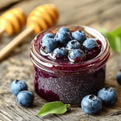 Fresh blueberries are the star of this jam. They bring a sweet, juicy flavor. Look for plump berries with a deep blue color. You can use about 2 cups of fresh blueberries for this recipe. They give the jam its rich taste and vibrant color. You can choose between honey and maple syrup for sweetness. Honey adds a floral note and works well with berries. If you want a vegan option, go with maple syrup. It has a unique flavor that pairs nicely with blueberries. Use 2 tablespoons of your chosen sweetener for the perfect touch of sweetness. You will need a few more key ingredients. Lemon juice adds a hint of acidity that brightens the jam. Just 1 tablespoon of lemon juice works well. Chia seeds help thicken the jam and add nutrition. Use 3 tablespoons of chia seeds for the right texture. A splash of almond extract, about 1/4 teaspoon, gives the jam a lovely aroma. Finally, add a pinch of salt to balance the flavors. To start, gather your ingredients. You will need fresh blueberries, honey or maple syrup, and lemon juice. In a medium saucepan, add the blueberries, sweetener, and lemon juice. Place it over medium heat. Stir gently as it cooks for about 5 to 7 minutes. You want the blueberries to burst and release their juices. This creates a flavorful base for your jam. Once the blueberries are soft, take the saucepan off the heat. Now, grab a fork or a potato masher. Mash the blueberries to your desired texture. If you like it smooth, mash well. For a chunkier jam, leave some berries whole. After mashing, stir in chia seeds, almond extract, and a pinch of salt. Mix everything until well combined. The chia seeds will help thicken the jam. Let the mixture cool for about 10 minutes. As it cools, it will thicken more. Now, transfer your jam to a clean jar or an airtight container. Place it in the refrigerator to store. Your blueberry almond chia jam is ready to enjoy! For the best texture, start with fresh blueberries. Cook them gently until they burst. This will make a nice, juicy base. If you like it smooth, mash the blueberries well. For a chunkier jam, mash less. The chia seeds will help thicken the jam as it cools. When sweetening, you have options. You can use honey or maple syrup. Honey gives a nice floral taste, while maple adds a rich flavor. Start with two tablespoons and taste. Add more if you want it sweeter. Just remember, a little goes a long way! This jam is great on toast or crackers. You can also add it to yogurt or oatmeal. For a fun twist, swirl it into pancakes or waffles. Use it as a topping for desserts like ice cream or cheesecake. It’s a tasty way to enjoy healthy ingredients! {{image_2}} You can swap blueberries for other berries. Raspberries, strawberries, or blackberries work great. Each berry gives a unique taste. For example, strawberries add sweetness, while raspberries bring a tangy kick. Use the same method with the same amounts. Just remember to adjust the sweetener if needed. This way, you can enjoy different flavors all year round. If you want a vegan jam, replace honey with maple syrup. Maple syrup offers a sweet, rich taste. You can also use agave nectar for a lighter option. Both will give you a lovely jam without any animal products. This makes the jam friendly for everyone. Always check the labels to ensure your ingredients are fully vegan. Adding spices can elevate your jam. Try a dash of cinnamon for warmth or a little ginger for spice. These flavors mix well with the berries. You can also add a splash of vanilla extract for a sweet aroma. Experiment with the amounts to find what you love most. Don't be afraid to get creative! To store your Blueberry Almond Chia Jam, use a clean jar. Make sure the jar is airtight to keep the jam fresh. After making the jam, let it cool down. Then, transfer it to the jar and seal it tightly. Place the jar in the fridge. This keeps the jam safe and tasty for later. Your jam will last in the fridge for about one week. It’s best to eat it fresh, but you can freeze it too. For freezing, use a freezer-safe jar. Leave some space at the top, as the jam will expand when frozen. It can stay good in the freezer for up to three months. When you want to use it, simply thaw it in the fridge overnight. Check for any changes before eating the jam. If you see mold or a strange smell, it's time to toss it. The jam should smell sweet and fruity. If it tastes sour, it’s best not to eat it. Always trust your senses; they help keep you safe. Yes, you can use frozen blueberries. They work well in the jam. Frozen berries may release more juice than fresh ones. Just add them to the saucepan without thawing. Cook them until they burst, just like fresh ones. Chia seeds are tiny but mighty. They are rich in fiber, which helps digestion. They also provide protein, healthy fats, and many vitamins. Chia seeds can help you feel full longer. They are great for heart health and reducing inflammation. Adding them to your diet can boost your overall health. Chia jam takes about 10 minutes to thicken after mixing. As it cools, the chia seeds absorb liquid and swell. If you want it thicker, let it sit longer in the fridge. You can also add more chia seeds if you like a denser texture. In this post, we explored how to make blueberry almond chia jam. We covered fresh blueberries, sweeteners, and essential ingredients. You learned step-by-step instructions, from preparing the blueberry mixture to cooling the jam. We shared tips for texture, sweetening, and serving ideas. You discovered fun variations using other berries and vegan options. Lastly, we addressed how to store the jam and its shelf life. Making your own jam is simple and fun. Enjoy your tasty creation and share it with others!