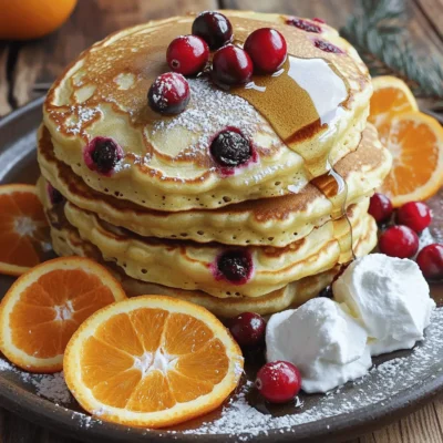 Orange Cranberry Ricotta Pancakes Flavorful Breakfast Treat
