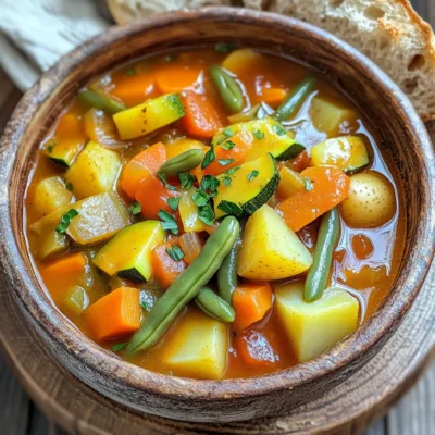 Slow Cooker Rustic Vegetable Stew Hearty and Satisfying