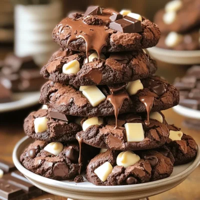 Triple Chocolate Brownie Cookies Irresistible Delight