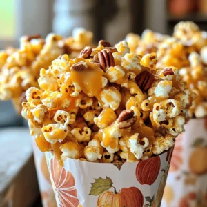 For this warm apple cider caramel popcorn, you will need: - 1 cup popcorn kernels (about 12 cups popped popcorn) - 1 cup apple cider - 1 cup granulated sugar - 1/2 cup unsalted butter - 1/4 cup light corn syrup - 1/2 teaspoon baking soda - 1 teaspoon ground cinnamon - 1/2 teaspoon salt - 1/4 teaspoon nutmeg - 1/2 cup chopped pecans (optional) You can make this treat even more fun! Here are some ideas: - Dried Apples: Add small pieces for extra apple flavor. - Chocolate Drizzle: Melt dark or white chocolate and drizzle on top. - Spices: Try adding ginger or cloves for a warm kick. - Caramel Corn Mix: Combine with different nuts or candy for variety. To create this tasty snack, gather these tools: - Air popper or large pot for popping corn - Medium saucepan for reducing cider - Large saucepan for making caramel - Baking sheet lined with parchment paper - Spatula or wooden spoon for mixing - Oven to bake the popcorn mixture Start by popping the popcorn kernels. You can use an air popper or pop them on the stove. Follow the package instructions closely. Once you pop the corn, spread it out evenly on a large baking sheet. Make sure to use parchment paper to prevent sticking. Next, let’s prepare the apple cider. Pour 1 cup of apple cider into a medium saucepan. Bring it to a boil over medium-high heat. Once it boils, reduce the heat to medium-low. Let it simmer until it reduces to about 1/2 cup. This usually takes around 15 to 20 minutes. Keep an eye on it, and remove it from the heat when it’s done. Let it cool slightly before using. Now, it’s time to make the caramel. In a large saucepan, melt 1/2 cup of unsalted butter over medium heat. Stir in 1 cup of granulated sugar, 1/4 cup of light corn syrup, and a pinch of salt. Let the mixture boil while stirring continuously. Once it starts to boil, stop stirring. Let it boil for 4 to 5 minutes without stirring. Watch for it to turn a deep golden color. When it's ready, remove the saucepan from the heat. Carefully stir in the reduced apple cider, 1/2 teaspoon of baking soda, 1 teaspoon of cinnamon, and 1/4 teaspoon of nutmeg. The mix will bubble up a lot, so stir it gently until combined. Now, you’re ready to coat the popcorn! To coat the popcorn evenly, work fast. Pour the warm caramel over the popcorn right after you mix it. Use a spatula to gently fold the caramel into the popcorn. Make sure to lift from the bottom and turn the popcorn over. This helps every piece get a nice layer of caramel. If you take too long, the caramel will harden. Keep an eye on the caramel while it cooks. Stir until it boils, then stop stirring. Let it bubble for 4-5 minutes. Check the color; it should be deep golden brown, not dark brown. If it gets too dark, it will taste burnt. If you smell a strong scent, it’s likely burning. Remove it from the heat right away. For a fun presentation, use festive paper cones or clear jars. Tie them with ribbons for a sweet touch. You can sprinkle a bit of extra cinnamon on top for decoration. Serve them at parties or as gifts. This popcorn will be a crowd-pleaser! {{image_2}} If you need a nut-free treat, leave out the pecans. You can replace them with sunflower seeds or pumpkin seeds for a crunchy twist. Both options add a nice texture without the nut risk. To boost the flavor, try adding a splash of vanilla extract to the caramel mix. You can also sprinkle in a bit of ground ginger for a warm kick. For a sweeter twist, drizzle some honey or maple syrup over the popcorn before baking. For a non-dairy version, swap the butter with coconut oil or a dairy-free butter spread. Use a plant-based milk in place of the apple cider for a unique taste. Almond milk or oat milk can work well, keeping the treat creamy and delicious. To keep your Warm Apple Cider Caramel Popcorn fresh, store it in an airtight container. A glass jar or a plastic container works well. Make sure to seal it tightly. This helps keep the popcorn crunchy and flavorful. Avoid storing it in a warm or humid place. When stored properly, this popcorn lasts about one week. If you keep it in the fridge, it may last a bit longer, but it might lose some crunch. Check for any signs of softness. If it feels soft, it’s time to toss it. If your popcorn loses its crunch, you can reheat it. Spread it on a baking sheet and heat it in the oven at 250°F (120°C) for about 10 minutes. This brings back the crisp texture. Make sure to watch it closely to avoid burning. Enjoy your snack warm and fresh! Yes, you can use microwave popcorn. Just pop it as directed on the bag. Make sure it is plain, without butter or extra flavors. This will let the warm apple cider caramel shine through. If you want to swap out butter, try using coconut oil or vegan butter. Both will add a nice flavor. They will help to create that rich, gooey caramel texture. Absolutely! Feel free to use nuts like walnuts or almonds. You can even skip the nuts if you prefer a nut-free treat. Just make sure to adjust the amount if you add more or less. Yes, this recipe is gluten-free! All the ingredients used, like popcorn and sugar, are gluten-free. Just be sure to check your corn syrup brand to confirm it is also gluten-free. We explored how to create delicious caramel popcorn from start to finish. You learned about the key ingredients, optional add-ins, and the tools you need. I shared step-by-step instructions that help you pop the corn, reduce the cider, and make rich caramel. Our tips ensure an even coating and prevent burnt caramel. Consider the variations for nut-free, dairy-free, and flavorful treats. Finally, I covered the best storage practices and answered common questions. Now, you have all the tools to make great caramel popcorn, so enjoy every crunchy bite!