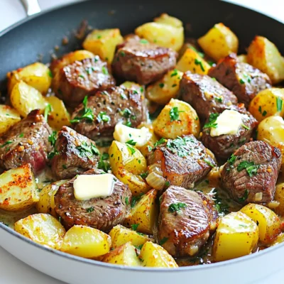 Garlic Butter Steak Potatoes Skillet Savory Delight