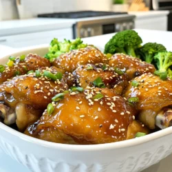 - 2 pounds boneless, skinless chicken thighs - 1/2 cup honey - 1/4 cup soy sauce (low sodium) - 4 cloves garlic, minced - 1 tablespoon fresh ginger, minced The main ingredients in this dish are key for flavor. The chicken thighs bring great taste and tenderness. Honey adds sweetness, while soy sauce gives umami. Garlic and ginger create a warm and aromatic base. - 2 tablespoons sesame oil - 1 tablespoon rice vinegar - 1 teaspoon cornstarch mixed with 2 tablespoons water (for thickening) - 1 tablespoon sesame seeds - 3 green onions, sliced Sesame oil adds a nutty flavor that enhances the dish. Rice vinegar adds a little tang. Cornstarch helps to thicken the sauce, while sesame seeds and green onions give a nice finish. - Salt and pepper to taste - Optional garnishes Seasoning is important for balance. Use salt and pepper to enhance the flavors. You can also add more sesame seeds or green onions for extra flair. These small touches make a big difference in taste and presentation. - Drying and seasoning chicken: Start by patting the chicken thighs dry with a paper towel. This helps the chicken brown well. Next, season both sides with salt and pepper. This simple step adds great flavor. - Whisking the honey sauce: In a bowl, combine 1/2 cup honey, 1/4 cup low-sodium soy sauce, 2 tablespoons sesame oil, 4 minced garlic cloves, 1 tablespoon minced ginger, and 1 tablespoon rice vinegar. Whisk until it blends nicely. This sauce is sweet and savory, perfect for the chicken. - Sautéing chicken in the Instant Pot: Set your Instant Pot to 'Sauté' mode. Once it's hot, add a small splash of sesame oil. Place the chicken thighs in the pot. Sear them for 2-3 minutes on each side until they are lightly browned. You might need to do this in batches. After browning, remove the chicken and set it aside. - Adding sauce and pressure cooking: Pour the honey sauce into the pot. Scrape any brown bits off the bottom. This adds more flavor. Return the chicken to the pot, ensuring it’s covered by the sauce. Close the lid, set the valve to sealing, and cook on 'Manual' or 'Pressure Cook' for 10 minutes. - Releasing pressure and thickening sauce: When the cooking time ends, let the pressure release naturally for 5 minutes. Then, switch to quick release for the remaining pressure. Open the lid carefully. Switch back to 'Sauté' mode and stir in the cornstarch mixed with 2 tablespoons of water. Cook for 2-3 minutes until the sauce thickens to your liking. - Serving suggestions: Serve the honey sesame chicken over steamed rice or quinoa. Garnish with sesame seeds and sliced green onions for a beautiful touch. You can also add a side of steamed broccoli for a colorful plate. This dish is sure to impress! - Best practices for sautéing chicken: Always dry the chicken first. This helps it brown better. Season both sides with salt and pepper before adding it to the pot. Use medium heat to avoid burning. Sauté in batches if needed. This ensures each piece gets that nice golden color. - Adjusting sauce consistency: If your sauce is too thin after cooking, mix cornstarch with water. Add this mix to the pot while on 'Sauté' mode. Stir until it thickens. For a saucier dish, simply add a bit more honey or soy sauce. - Perfect accompaniments for honey sesame chicken: Serve it over steamed rice or quinoa for a hearty meal. You can also add a side of steamed broccoli or snap peas for color and crunch. - Presentation ideas: Use a large bowl or platter to serve. Drizzle the sauce over the chicken. Sprinkle sesame seeds and sliced green onions on top for a pop of color. A bright touch makes it look even more inviting. - Tips for meal prep and freezing: Make this dish ahead of time. Cook it as usual and let it cool. Store in an airtight container in the fridge for up to three days. To freeze, let it cool completely, then place it in a freezer bag. It can last up to three months. Reheat in the microwave or on the stove when you’re ready to serve. {{image_2}} You can switch up proteins in this recipe. Chicken breasts work well if you prefer white meat. Tofu is a great choice for a plant-based option. Just cut it into cubes and follow the same steps. For gluten-free needs, use tamari instead of soy sauce. It gives the same depth of flavor but without gluten. Want to add more flavor? Toss in some vegetables! Bell peppers and broccoli add color and crunch. Feel free to add them while sautéing the chicken. You can also adjust the sweetness. If you like it sweeter, add more honey. If you prefer heat, add red pepper flakes or sriracha to spice it up. This dish shines with Asian flavors, but you can get creative. Consider making Honey Sesame Chicken Tacos. Use soft tortillas and fill them with the chicken. Top with fresh cilantro and lime. You could also serve it over quinoa for a twist on the grain base. Experiment and make it your own! Store any leftovers in an airtight container. This keeps them fresh and safe. The honey sesame chicken will last for about 3 to 4 days in the fridge. Make sure to let it cool down before placing it in the fridge. This helps keep your fridge at the right temperature. To freeze honey sesame chicken, place it in a freezer-safe bag or container. Remove as much air as you can to prevent freezer burn. You can freeze it for up to 3 months. When you're ready to eat, thaw it in the fridge overnight. To reheat, warm it in the microwave or on the stove until hot. Always label your containers with the date. This helps you track how long it has been stored. When reheating, make sure the chicken reaches at least 165°F (74°C) to ensure safety. If it looks or smells off, it’s best to toss it out. Proper storage keeps your meals safe and tasty! The total time for this dish is about 30 minutes. You need 10 minutes to prep. Cooking in the Instant Pot takes just 10 minutes. Then, you let it release pressure naturally for 5 minutes. After that, you quick release the rest. So, it's fast and easy! Yes, you can cook honey sesame chicken on the stove. Use a large skillet instead. First, sauté the chicken until brown. Then, add the sauce and cover. Let it simmer for about 20 minutes. Stir often to make sure it cooks evenly. This method works well, too! Honey sesame chicken pairs great with steamed rice or quinoa. You can also add a side of broccoli for color and taste. Other good options are stir-fried veggies or a fresh salad. These sides enhance the meal's flavor and make it filling. This blog covered how to make delicious Instant Pot Honey Sesame Chicken. You learned about key ingredients like chicken, honey, and soy sauce. I provided step-by-step cooking instructions to guide you. Tips help enhance your dish, while variations allow for creativity. Don’t forget storage info for leftovers to keep them fresh. With this knowledge, you can create a tasty meal that fits your taste. Enjoy experimenting and sharing with others; your kitchen adventures are just beginning!