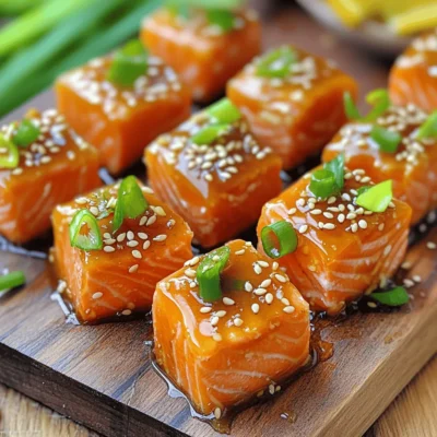 Honey Garlic Salmon Bites Air Fryer Delightful Treat