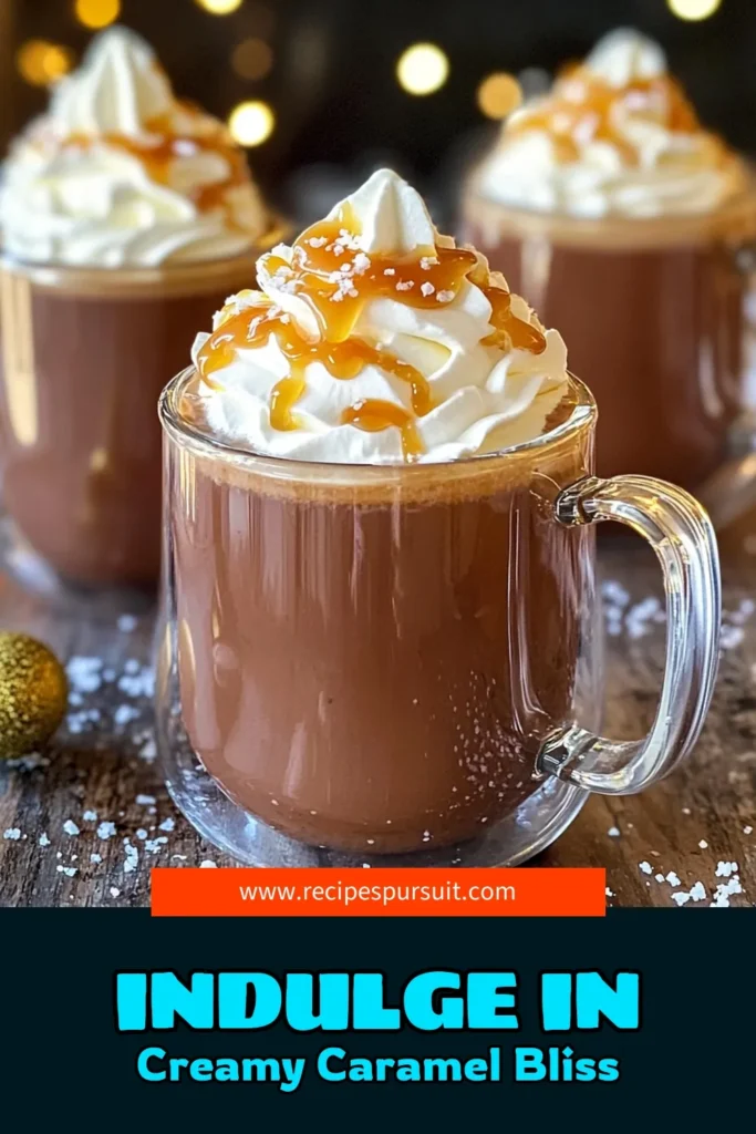 Indulge in the ultimate comfort drink with this delicious Salted Caramel Hot Chocolate recipe! With creamy milk, rich chocolate, and a drizzle of caramel topped with fluffy whipped cream, it’s the perfect cozy treat. In just 20 minutes, you can delight in this heavenly drink that’s sure to warm your heart. Click through to discover the full recipe and elevate your hot chocolate game! #SaltedCaramelHotChocolate #CozyDrinks #ChocolateLovers #ComfortFood