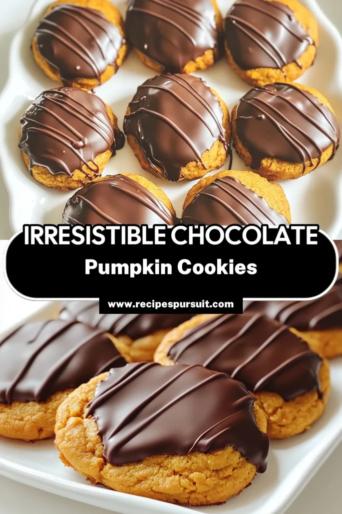 Indulge in the delightful flavors of fall with these irresistible Chocolate Dipped Pumpkin Cookies! Easy to make and bursting with warm spices, these cookies are a perfect treat for any occasion. Follow our simple recipe to whip up around 24 mouthwatering cookies that will impress friends and family alike. Click through to explore the full recipe and bring the taste of autumn to your kitchen! #PumpkinCookies #FallBaking #ChocolateDipped #CookieRecipe