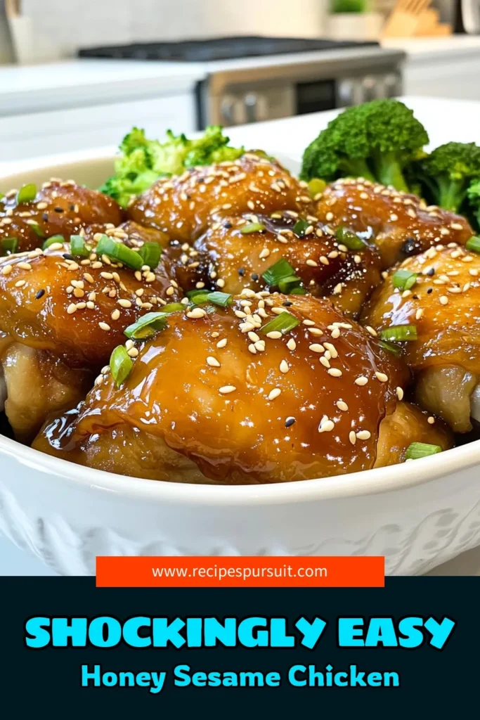 Whip up a delicious Instant Pot Honey Sesame Chicken in just 30 minutes! This easy recipe combines tender chicken thighs with a savory-sweet honey sauce that will delight your taste buds. Perfect for busy weeknights or meal prep, serve it over rice or quinoa for a satisfying meal. Click to explore the full recipe and elevate your dinner game! #InstantPotRecipes #HoneySesameChicken #EasyDinnerIdeas #QuickMeals