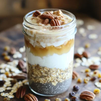 Cinnamon Roll Overnight Oats Easy Breakfast Delight