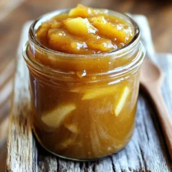 To make this slow cooker maple apple butter, you need the following items: - 6 large apples, peeled, cored, and chopped - 1 cup pure maple syrup - 1 teaspoon ground cinnamon - 1/2 teaspoon ground nutmeg - 1/4 teaspoon ground allspice - 1 teaspoon vanilla extract - 1 tablespoon lemon juice - Pinch of salt These ingredients blend to create a sweet and warm flavor. The apples are the base, and the maple syrup adds natural sweetness. Choosing the right apples is key to great apple butter. I love using: - Granny Smith: They are tart and hold their shape well. - Honeycrisp: These apples are sweet and juicy. Mixing these apples gives a nice balance of tartness and sweetness. You can boost the flavor of your apple butter with some fun add-ins. Consider these options: - A pinch of cloves for a warm spice. - A splash of bourbon for depth. - Dried fruit like raisins for added sweetness. These additions can make your apple butter unique and even more tasty! Start by peeling, coring, and chopping six large apples. I like using Granny Smith or Honeycrisp. Cut the apples into small pieces. This helps them cook evenly and break down well. Place the chopped apples in your slow cooker. Next, add the following ingredients to the apples in the slow cooker: - 1 cup pure maple syrup - 1 teaspoon ground cinnamon - 1/2 teaspoon ground nutmeg - 1/4 teaspoon ground allspice - 1 teaspoon vanilla extract - 1 tablespoon lemon juice - Pinch of salt Stir everything together until the apples are well coated. This mix of flavors is what makes the apple butter so tasty! Cover the slow cooker with its lid and set it to low heat. Cook the mixture for six to eight hours. Stir it occasionally. You will know it's ready when the apples are soft and have turned into a thick sauce. After cooking, it's time to blend. You can use an immersion blender right in the slow cooker. If you want it smoother, transfer the mix to a regular blender in batches. Blend until you reach your desired smoothness. Now, taste your apple butter. If you want it sweeter, add more maple syrup. After that, cook it for an extra hour or two with the lid slightly open. This helps thicken the apple butter even more. Once it’s thick enough, let it cool a bit before putting it in jars. When you pick a slow cooker, size matters. A 4 to 6-quart model works great for this recipe. Make sure it has a lid that fits well. A good seal keeps the heat in and helps cook the apples evenly. If your slow cooker has a “low” setting, that’s perfect for making apple butter. To get the right thickness, you must let the apple butter cook long enough. After blending, if it seems too thin, leave the lid slightly open. This lets steam escape and helps it thicken. You can also cook it longer on low heat. Check every hour until you reach the desired consistency. Taste your apple butter before you finish cooking. If it needs more sweetness, add more maple syrup. You can also play with spices. If you love cinnamon, add a bit more. For a twist, try a dash of ginger or cloves. Each change can give your apple butter a new flavor. Experiment to find your perfect blend! {{image_2}} You can make your apple butter really special by adding spices. Try using ginger for a warm kick. Cloves are great too if you want a more festive taste. You can mix and match to find your favorite blend. If maple syrup is not for you, try honey or agave. Both can add a unique flavor. For a lower-calorie option, use stevia or monk fruit sweetener. Just remember to taste as you go. This will help you find the right sweetness. Do you like bits of apple in your butter? You can make it chunky! After cooking, just blend it less. Use a fork to mash some apple pieces. This gives you a nice texture and makes it more interesting to eat. To keep your apple butter fresh, store it in clean jars. Make sure to use sterilized glass jars with tight-fitting lids. Fill the jars, leaving some space at the top. This space allows for expansion if you freeze it. Always label the jars with the date you made the apple butter. Keep it in a cool, dark place like a pantry or cupboard. Homemade apple butter lasts about two weeks in the fridge. It can stay good for a month if stored well. Always check for any signs of spoilage. If it smells off or shows mold, toss it out. For long-term storage, refrigeration is key after opening. Freezing apple butter is a great way to keep it longer. Pour the cooled apple butter into freezer-safe containers. Leave some space at the top for expansion. You can also use ice cube trays for smaller portions. Once frozen, transfer the cubes to a freezer bag. It can last up to a year in the freezer. When ready to use, thaw it in the fridge overnight. Yes, you can use many kinds of apples. Some great choices are Granny Smith, Honeycrisp, or Fuji. Each apple adds its own flavor. For a sweet touch, use Honeycrisp. For a tart taste, go with Granny Smith. Mixing two or more types gives depth to your apple butter. You know the apple butter is done when the apples turn soft and break down. Stir it occasionally. After about 6 to 8 hours, check the texture. It should be thick and smooth. If it is too thin, cook it longer with the lid slightly ajar. This allows moisture to escape. Maple apple butter is super versatile! You can spread it on toast or muffins. It makes a great topping for pancakes or waffles. You can also use it in yogurt or oatmeal. Try it as a filling in pies or pastries. It even works well with cheese on a charcuterie board. Yes, you can! If you don’t have a slow cooker, use a large pot on the stove. Just follow the same steps. Cook on low heat and stir often. It may take less time than in a slow cooker. Check the texture and taste as it cooks. To sterilize jars, start by washing them in hot, soapy water. Rinse well, then place them in a pot of boiling water for 10 minutes. You can also run them through the dishwasher on a hot cycle. Let them cool before filling them with apple butter. This keeps your food safe and fresh! In this article, we explored the essential ingredients, preparation steps, and tips for making apple butter. I shared how to choose the right apples and slow cooker, along with ways to enhance flavor. We discussed storage options to keep your apple butter fresh longer. Remember, you can customize the flavor and texture to suit your taste. With these steps, you can enjoy delicious, homemade apple butter any time. Dive in and make your own batch today!