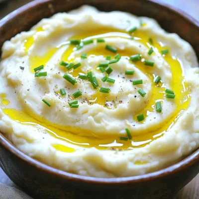 Creamy Roasted Garlic Mashed Cauliflower Delight
