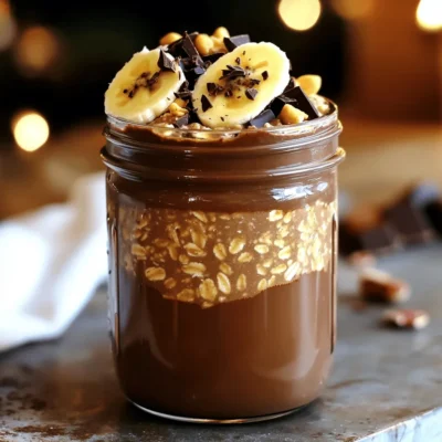 Peanut Butter Chocolate Overnight Oats Easy Delight