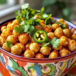 - 1 can chickpeas - 1 tablespoon olive oil - 1 teaspoon chili powder - 1 teaspoon garlic powder - 1 teaspoon onion powder - 1 teaspoon smoked paprika - 1/2 teaspoon salt - 1/4 cup nutritional yeast To make Air Fryer Nacho Cheese Chickpeas, you need a few basic items. The chickpeas are the star of this dish. They give a great crunch when cooked right. Olive oil helps the spices stick to the chickpeas and adds flavor. The spices bring a bold taste, while nutritional yeast makes it cheesy without dairy. - 1/4 teaspoon cayenne pepper (for extra kick) - Additional garnishes (jalapeños, cilantro, avocado) You can also add cayenne pepper for some heat. If you want to make it pretty, use garnishes like jalapeños, fresh cilantro, or avocado. These extras can take your snack to the next level. They add color, flavor, and fun! You can mix and match based on what you like or have on hand. First, open the can of chickpeas. Drain them in a colander and rinse well under cold water. This helps remove any tin taste. Next, dry the chickpeas with paper towels. Make sure they are dry. This step is key to getting them crispy. In a mixing bowl, add one tablespoon of olive oil. Then, include the following spices: one teaspoon of chili powder, one teaspoon of garlic powder, one teaspoon of onion powder, one teaspoon of smoked paprika, and half a teaspoon of salt. If you like heat, add a quarter teaspoon of cayenne pepper. Finally, mix in a quarter cup of nutritional yeast for that cheesy flavor. Stir well until everything is combined into a paste. Now, take your dried chickpeas and add them to the bowl with the seasoning mixture. Stir gently but thoroughly. Make sure every chickpea gets coated in the spice mix. This gives each bite a burst of flavor. Preheat your air fryer to 400°F (200°C). Once it’s hot, place the chickpeas in the basket. Make sure they lay in a single layer. If you have too many, cook in batches. Air fry them for 15 to 20 minutes. Halfway through, shake the basket. This helps them cook evenly. Check to see if they are crispy enough for your taste. After air frying, take the chickpeas out and let them cool for a few minutes. This step helps them crisp up even more. If you want to get fancy, add a sprinkle of nutritional yeast or fresh cilantro on top. Serve them in a bright bowl with jalapeños or avocado slices for extra flavor. Enjoy these crunchy snacks however you like! To get crispy chickpeas, start by drying them well. After rinsing the chickpeas, use paper towels to remove moisture. If they stay wet, they won't get that nice crunch. Next, cooking at the right time and temperature is key. Set your air fryer to 400°F (200°C) and cook for 15-20 minutes. Shake the basket halfway through to ensure even cooking. Check them often until they reach your desired crispiness. You can boost the flavor with different spices. Try adding cumin or paprika for a twist. If you want a spicy kick, increase the cayenne pepper. Don’t be afraid to experiment! You can also try different toppings. Fresh cilantro, sliced jalapeños, or avocado can add extra flair to your snack. Cleaning your air fryer is simple. After it cools down, wipe the basket and tray with a damp cloth. If there are stubborn bits, soak them in warm, soapy water for a few minutes. Make sure to dry everything well before using it again. Regular cleaning keeps your air fryer in top shape and ready for your next tasty treat. {{image_2}} You can easily change the flavor of your nacho cheese chickpeas. Instead of the standard spices, try different blends. For a ranch flavor, use ranch seasoning instead of chili powder. If you love BBQ, swap the garlic powder for BBQ seasoning. You can even add cumin for a warm, earthy taste. The options are endless! Each blend will give you a new twist on this crispy snack. If you want to switch things up, there are great alternatives for chickpeas and spices. You can use black beans or lentils instead of chickpeas. These options also add protein and flavor. For the seasoning, if you don’t have nutritional yeast, try using grated cheese. You can also mix in taco seasoning for a fun spin. Adjust the spices to your taste and enjoy! Making this recipe gluten-free is simple. All the ingredients are naturally gluten-free. If you want to make it nut-free, there’s no need for any nut products here. Just ensure your seasoning blends are also nut-free. This way, everyone can enjoy this tasty snack without worry. To keep your nacho cheese chickpeas fresh, store them in an airtight container. This helps prevent moisture and keeps them crispy. Place the container in a cool, dry place, away from sunlight. They taste best within 2 days, but they can last up to 5 days in the fridge. To re-crisp your chickpeas, use the air fryer. Preheat it to 400°F. Spread the chickpeas in the basket in a single layer. Air fry for about 5 minutes, checking often. This will revive the crunch and flavor. You can freeze nacho cheese chickpeas! Place them in a freezer-safe bag or container. Remove excess air to prevent freezer burn. They can stay frozen for up to 3 months. When ready to eat, thaw and reheat in the air fryer for the best texture. Air fryer nacho cheese chickpeas can last for about 3 to 5 days. Store them in an airtight container at room temperature. This keeps them crunchy and tasty. If they lose some crispiness, put them back in the air fryer for a few minutes to re-crisp. Yes, you can use dried chickpeas instead of canned. To do this, soak the dried chickpeas overnight. Then, cook them until soft before using. This takes more time but offers a fresher taste. Make sure to dry them well before seasoning and air frying. Yes, air fryer nacho cheese chickpeas are healthy. Chickpeas are high in protein and fiber. They help keep you full and satisfied. Plus, they are low in fat, especially when air-fried. The spices add flavor without extra calories. Enjoy this snack without guilt! You learned how to make tasty air fryer nacho cheese chickpeas. Choose essential ingredients like chickpeas, olive oil, and spices. Optional items like cayenne or garnishes can boost flavor. Follow clear steps for prep, seasoning, and air frying. The tips help you get crispy results every time. You can explore flavor variations and learn smart storage methods. Enjoy experimenting with this simple, healthy snack. Make it yours, and keep it fun!
