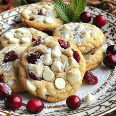 White Chocolate Cranberry Cookies Easy and Tasty Treat