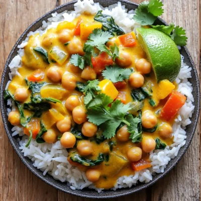 Slow Cooker Coconut Curry Chickpeas Flavorful Delight