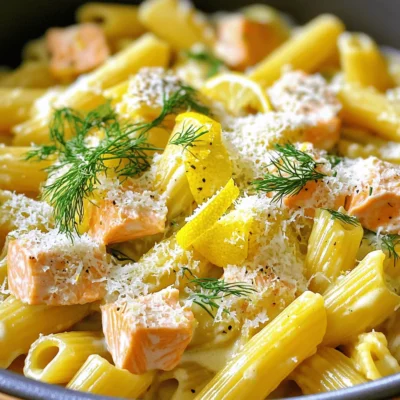 One-Pot Lemon Dill Salmon Pasta Flavorful Delight