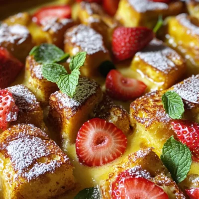 Strawberry Cheesecake French Toast Bake Delight