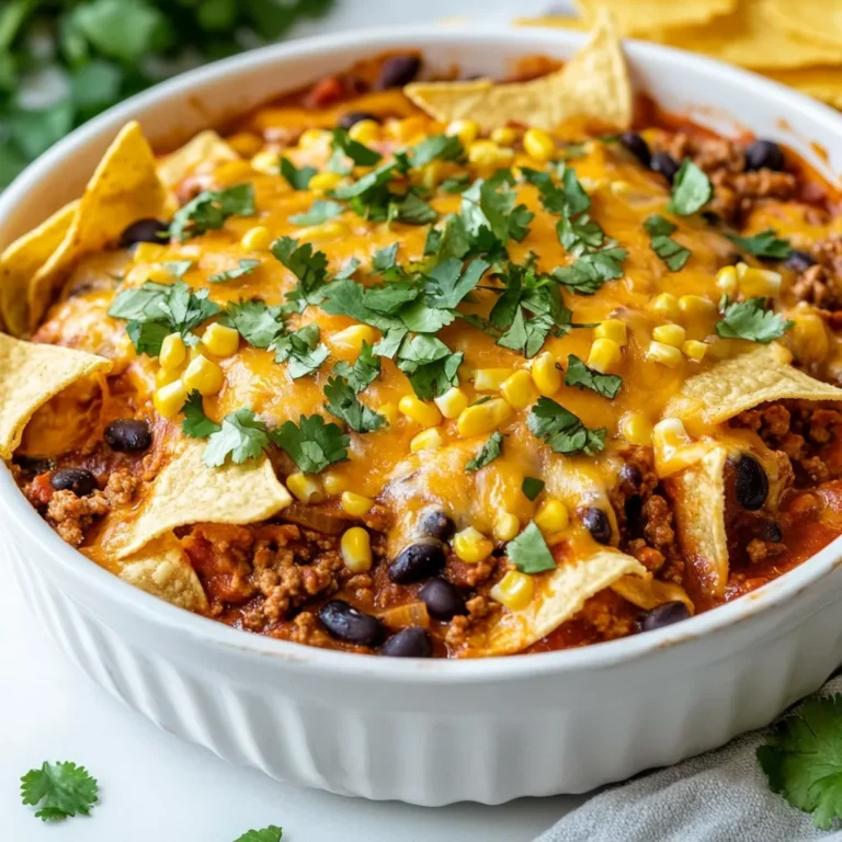 - 1 pound ground beef - 1 small onion, diced - 2 cloves garlic, minced - 1 can (15 oz) black beans, drained and rinsed - 1 can (10 oz) diced tomatoes with green chilies - 1 cup corn (fresh or frozen) - 2 tablespoons taco seasoning - 1 cup shredded cheddar cheese - 1 cup enchilada sauce - 4 small flour tortillas, cut into strips - 2 tablespoons olive oil - Fresh cilantro, for garnish - Sour cream, for serving (optional) These ingredients create a hearty and rich flavor. The ground beef serves as the base, while the beans add protein. Diced tomatoes bring freshness, and the corn adds a sweet crunch. Taco seasoning gives it that classic flavor we love. - Jalapeños, diced (for heat) - Avocado slices (for creaminess) - Lime wedges (for zest) - Extra cheese varieties (like Monterey Jack) Adding jalapeños can spice up your dish. Avocado slices add a nice creamy touch. Lime wedges offer a fresh twist that brightens the flavors. - Large skillet - Spatula - Cutting board - Knife - Measuring cups and spoons Using the right tools makes cooking easier. A large skillet allows you to mix all the ingredients well. A good spatula helps in breaking down the beef as it cooks. {{ingredient_image_1}} First, grab a large skillet and heat two tablespoons of olive oil over medium heat. When the oil is hot, add one small diced onion. Sauté the onion for about three minutes until it becomes soft and clear. Next, add two cloves of minced garlic and one pound of ground beef. Cook the beef for five to seven minutes. Keep breaking it up with a spatula until it turns brown. This step makes sure your meat cooks evenly and mixes well with the veggies. Now it's time to add flavor! Stir in two tablespoons of taco seasoning to your beef. Then, add one can of diced tomatoes with green chilies, one can of drained and rinsed black beans, and one cup of corn. Mix all these ingredients well. This tasty combination gives your dish a rich flavor. After mixing, pour in one cup of enchilada sauce. Make sure to stir it all around so the sauce coats everything evenly. To bring it all together, gently fold in four small flour tortillas that you've cut into strips. This will help them soak up all that delicious sauce. Next, sprinkle one cup of shredded cheddar cheese over the top. Cover the skillet with a lid and let it cook for about three to five minutes. This step melts the cheese perfectly and makes everything nice and gooey. Once the cheese is melted and everything is bubbling, take it off the heat. Garnish with fresh cilantro, and if you like, add a dollop of sour cream for extra creaminess. Enjoy your savory beef enchilada skillet! To make a great beef enchilada skillet, start with fresh ground beef. It gives the best flavor. Use a large skillet to fit all the ingredients. Heat the olive oil first, then add the onion. Cooking the onion until soft is key. Next, brown the beef well. This adds depth to your dish. Don't rush this step; take about 5-7 minutes. Mix in the taco seasoning for flavor. Stir in the diced tomatoes, black beans, and corn. They bring color and texture. Pour the enchilada sauce evenly over everything. This will tie all the flavors together. Finally, add the tortilla strips gently. This helps them soak up the sauce. Cook the beef over medium heat. This ensures it cooks evenly. Keep the skillet covered while melting the cheese. This takes about 3-5 minutes. Keep an eye on it to avoid burning. For the best results, serve right after cooking. Enjoy the dish while the cheese is gooey and hot. Serve the beef enchilada skillet directly from the pan. This keeps it warm and inviting. Garnish with fresh cilantro for a burst of color. You may add slices of avocado for creaminess. A dollop of sour cream enhances the flavor too. Pair it with a side of tortilla chips for crunch. This makes a fun and filling meal. Pro Tips Use Lean Beef: Opt for lean ground beef (like 90% lean) to reduce excess fat while still getting that rich flavor. Customize Your Heat: If you like it spicy, consider adding jalapeños or using hot enchilada sauce to give your dish an extra kick. Add Fresh Vegetables: Incorporate bell peppers or zucchini for added nutrition and texture, enhancing the overall flavor profile. Make It Ahead: This dish can be prepped in advance; just combine the ingredients and store in the fridge until you're ready to cook! {{image_2}} You can easily swap ground beef for turkey. Turkey keeps the flavor but cuts fat. For a vegetarian mix, use black beans or lentils. These options add protein and taste. If you need gluten-free, look for corn tortillas. They work great in this dish. Many brands offer soft, tasty corn tortillas that fit right in. You can boost nutrition by adding more veggies. Try bell peppers, zucchini, or spinach. They cook down well and blend in nicely. For spice lovers, add jalapeños or chili powder. A little heat makes the dish exciting! To store leftovers, let the Beef Enchilada Skillet cool first. Then, transfer it to an airtight container. You can keep it in the fridge for up to three days. If you want to enjoy it later, store it in smaller portions. This makes it easy to reheat. The best way to reheat this dish is in a skillet. Heat it over medium heat. Stir occasionally to warm it evenly. If the mix is dry, add a little water or extra enchilada sauce. You can also use a microwave. Heat in short bursts, stirring in between. To freeze, place the cooled Beef Enchilada Skillet in a freezer-safe container. Seal it tightly to avoid freezer burn. You can freeze it for up to three months. When ready to eat, thaw it overnight in the fridge. Reheat it on the stove or microwave. Enjoy a quick meal anytime! Yes, you can make this dish ahead of time. Cook the beef mixture and let it cool. Then, store it in the fridge for up to two days. When ready to eat, reheat it on the stove. Add cheese and tortillas just before serving. This keeps everything fresh and tasty. You can serve this dish with many sides. Here are some ideas: - Rice: Spanish rice or cilantro lime rice works well. - Salad: A fresh green salad adds a nice crunch. - Guacamole: Creamy guacamole pairs well with the flavors. - Chips: Tortilla chips are great for dipping. These sides will make your meal more filling and fun. You can easily change the spice level in this skillet. Here are a few tips: - Add More Taco Seasoning: Use an extra tablespoon for more heat. - Use Spicy Enchilada Sauce: Swap regular sauce for a hot version. - Add Fresh Peppers: Diced jalapeños or serranos can bring a kick. - Top with Hot Sauce: Let each person add their favorite hot sauce. These options let you control the heat to match your taste. Beef Enchilada Skillet is easy to make and full of flavor. We covered essential and optional ingredients, tools, and steps to prepare your dish. Tips for perfect cooking and delicious serving ideas were shared, along with variations for different diets. Proper storage and reheating methods ensure freshness. You can customize meals based on your taste. Now you have the tools to create your own Beef Enchilada Skillet. Enjoy your cooking adventure!