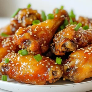 To make honey garlic chicken wings, you will need: - 2 pounds chicken wings - 1/2 cup honey - 1/4 cup soy sauce - 4 cloves garlic, minced - 1 tablespoon fresh ginger, grated - 1 tablespoon apple cider vinegar - 1 teaspoon sesame oil - 1/2 teaspoon black pepper - 1/4 teaspoon red pepper flakes (optional) These ingredients combine to create a sweet and savory taste that you will love. You might already have these items at home: - Soy sauce - Honey - Black pepper - Apple cider vinegar - Sesame oil Having these staples makes it easy to whip up this dish any time. For a nice touch, consider these garnishes: - Sesame seeds - Chopped green onions These add flavor and color, making your wings look even more appealing. {{ingredient_image_1}} First, gather your ingredients. You need honey, soy sauce, garlic, ginger, vinegar, sesame oil, black pepper, and red pepper flakes if you want some heat. In a large bowl, whisk the honey and soy sauce together. Add the minced garlic and grated ginger next. Mix in the apple cider vinegar, sesame oil, black pepper, and red pepper flakes. Ensure everything blends well. This mix will create a sweet and savory marinade that makes the wings shine. Take your two pounds of chicken wings and add them to the marinade. Toss the wings to coat them fully. You want every wing to soak up that tasty mix. Cover the bowl with plastic wrap and place it in the fridge. Let it marinate for at least one hour. If you have time, let it sit overnight. This step builds the best flavor in your wings. While the wings marinate, preheat your oven to 400&deg;F (200&deg;C). Line a baking sheet with aluminum foil or parchment paper for easy cleanup. Place a wire rack on top of the sheet. This rack helps the air circulate around the wings, giving them that perfect crispiness. After marinating, remove the wings from the bowl. Let the extra marinade drip off, then lay the wings in a single layer on the rack. Bake them in the oven for 40-45 minutes. Flip the wings halfway to ensure even cooking. For the last ten minutes, brush on more marinade for a nice glaze. When they turn golden and crispy, they are ready to come out. To get the best taste, marinate your chicken wings overnight. This lets the flavors soak in deep. Use a mix of honey, soy sauce, garlic, ginger, and vinegar. Each of these adds a unique taste. If you have time, let them sit for at least one hour. The longer, the better. To make sure your wings are crispy, use a wire rack on your baking sheet. This allows hot air to move around the wings. It helps the skin get nice and crunchy. Also, bake them at 400&deg;F (200&deg;C). Turn them halfway through cooking for even crispiness. You can grill or bake your wings. Grilling adds a smoky flavor. It&rsquo;s great for summer cookouts. Just watch them closely to avoid burning. Baking is easier for large batches. It gives you crispy wings without much fuss. Both methods work well. Choose what fits your mood! Pro Tips Marinate Longer for Flavor: Allow the wings to marinate overnight for deeper flavor penetration and a more intense taste. Use a Wire Rack: Baking the wings on a wire rack helps them cook evenly and become crispier by allowing air to circulate around them. Watch for Burning: Keep an eye on the wings during the last 10 minutes of baking when glazing with marinade to prevent burning. Serve with Dipping Sauces: Pair your wings with a variety of dipping sauces like ranch, blue cheese, or a spicy sriracha for added flavor options. {{image_2}} If you love heat, try spicy honey garlic wings. Add red pepper flakes to the marinade. This little tweak packs a punch. You can also use hot sauce for a bolder flavor. Just mix in a few tablespoons before marinating. The sweet honey balances the spice perfectly. For a different glaze, make teriyaki chicken wings. Use soy sauce, honey, and brown sugar for sweetness. Add ginger and garlic for depth. This mix gives wings a rich, sticky sauce. After baking, brush on extra teriyaki sauce for that shiny finish. Your guests will love this twist! Try honey BBQ wings for a smoky flavor. Mix honey with your favorite BBQ sauce. The blend of sweet and tangy makes these wings a hit. You can use homemade or store-bought BBQ sauce. Brush on the honey BBQ sauce in the last 10 minutes of baking. This will create a nice glaze. These wings are perfect for any gathering! Store leftover honey garlic chicken wings in an airtight container. This keeps them fresh and tasty. Make sure to let them cool before sealing. Refrigerate the wings within two hours after cooking. They should stay good for about three days. If you want to keep them longer, consider freezing. To freeze honey garlic chicken wings, first let them cool completely. Place them in a freezer-safe bag or container. Squeeze out as much air as possible to avoid freezer burn. Label the bag with the date. They can last up to three months in the freezer. When you're ready to eat, just thaw them in the fridge overnight. For the best taste and texture, reheat wings in the oven. Preheat the oven to 375&deg;F (190&deg;C). Place the wings on a baking sheet lined with parchment paper. Bake for about 10-15 minutes until they are hot and crispy. You can also use an air fryer for a quicker option. Heat them at 360&deg;F (182&deg;C) for about 8-10 minutes. This keeps the wings nice and crunchy! The best way to marinate chicken wings is to use a large bowl. Combine the marinade ingredients well. Make sure to coat each wing fully in the mix. Cover the bowl with plastic wrap and chill it in the fridge. Let them marinate for at least one hour. For more flavor, marinate overnight. Yes, you can make honey garlic sauce ahead of time. Mix honey, soy sauce, minced garlic, ginger, and vinegar in a bowl. Store it in an airtight container in the fridge. It stays fresh for up to one week. Just remember to give it a stir before using it. You should bake chicken wings for 40 to 45 minutes at 400&deg;F (200&deg;C). Flip them halfway through to ensure even cooking. This helps them become golden and crispy. For added glaze, brush the wings with marinade in the last 10 minutes. Honey garlic wings taste great with many dipping sauces. Ranch dressing is a classic choice. You can also try blue cheese for a tangy kick. Sweet chili sauce adds a nice contrast too. Feel free to experiment with your favorites! Honey garlic chicken wings can be gluten-free. Use gluten-free soy sauce instead of regular soy sauce. Check labels on all ingredients to ensure they are gluten-free. With this swap, you can enjoy these wings worry-free! You learned about making honey garlic chicken wings, from ingredients to cooking tips. Understanding the best practices for marinating and baking helps you achieve crispy skin and bold flavor. You discovered variations like spicy or sticky teriyaki wings to mix things up. Remember, storing and reheating properly keeps your wings fresh and tasty. Use these tips to impress your friends and family with your cooking skills. Enjoy every bite!