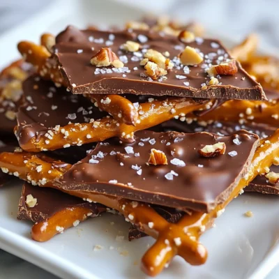 Chocolate Caramel Pretzel Bark Irresistible Treat
