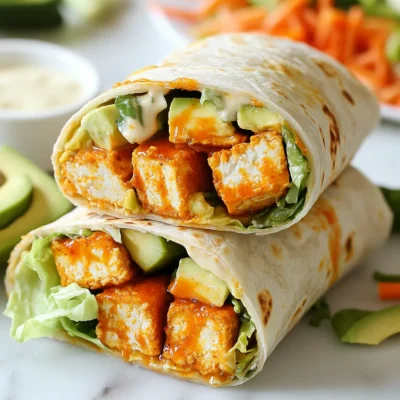 Spicy Buffalo Tofu Wraps Bursting with Flavor