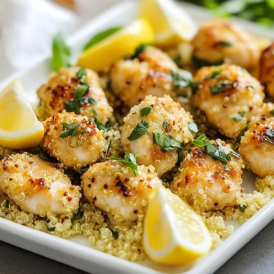 Lemon Herb Quinoa Chicken Bites Savory Delight