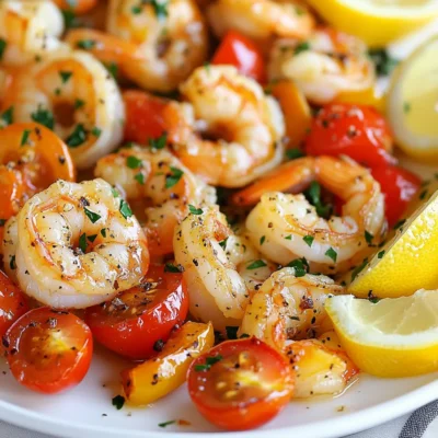 Sheet Pan Lemon Garlic Shrimp Fresh and Easy Meal