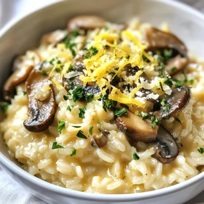 Garlic Butter Mushroom Risotto Creamy Flavor Delight