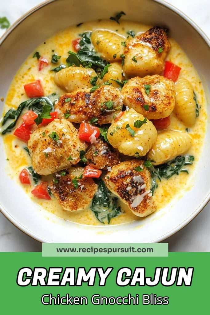 Discover the ultimate Cajun chicken gnocchi recipe that brings a creamy, delicious twist to your dinner table. This easy Cajun pasta dish combines tender chicken with flavorful gnocchi in a satisfying one-pot chicken gnocchi meal, perfect for busy weeknights. Elevate your dinner with this Cajun flavored dinner recipe that your whole family will love. Try it today and save for later! #CajunChickenGnocchi #EasyCajunPasta #OnePotMeal #CreamyGnocchiDish