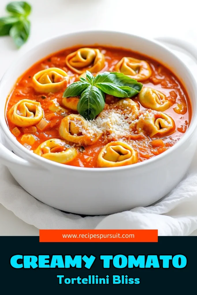 Indulge in the rich flavors of Slow Cooker Creamy Tomato Tortellini that will warm your heart! This easy recipe combines tortellini, crushed tomatoes, and creamy cheese for a delicious meal the whole family will love. Perfect for busy weeknights, just set your slow cooker and enjoy. Ready to savor this creamy delight? Click through for the full recipe and make it tonight! #SlowCookerRecipes #TomatoTortellini #ComfortFood #EasyDinnerIdeas