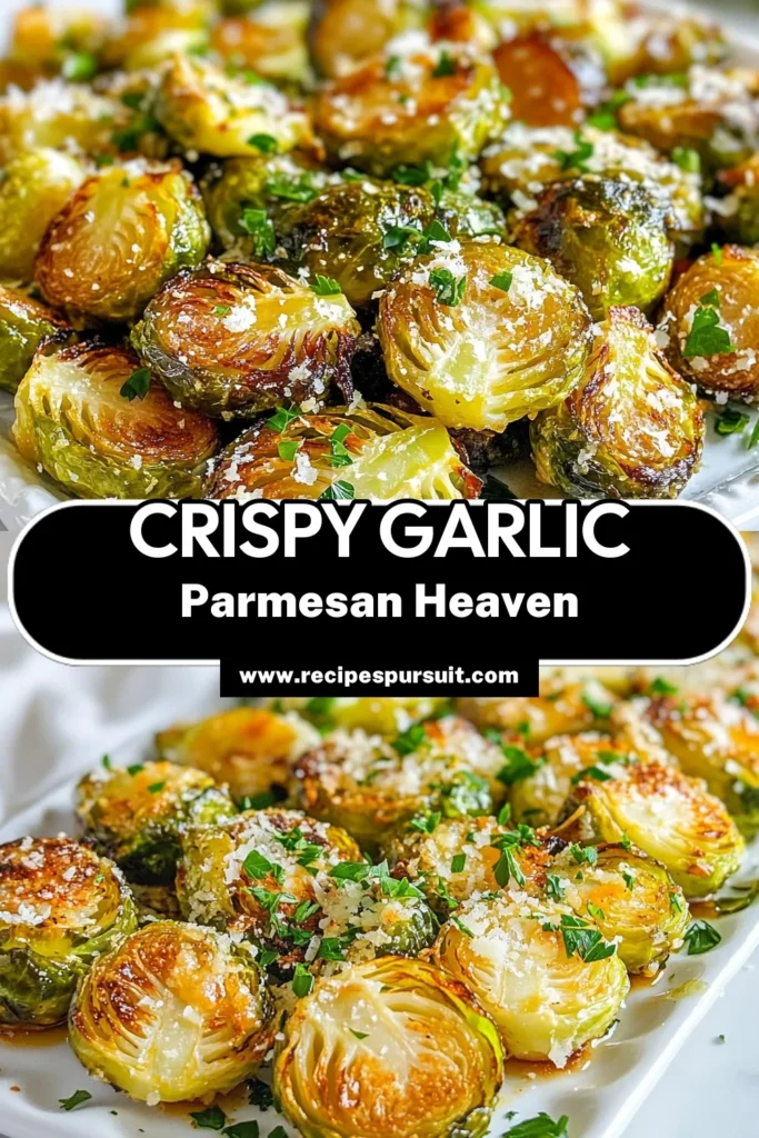 Discover how to make Crispy Garlic Parmesan Brussels Sprouts, the ultimate roasted Brussels sprouts recipe! This healthy vegetable side dish is not only delicious but also easy to prepare. Follow our garlic Brussels sprouts cooking instructions for a crispy, cheesy treat that pairs perfectly with any meal. Save this recipe and impress your guests with these delightful Easy Brussels Sprouts with Parmesan! #HealthyEating #BrusselsSprouts #VegetableRecipes #EasyRecipes
