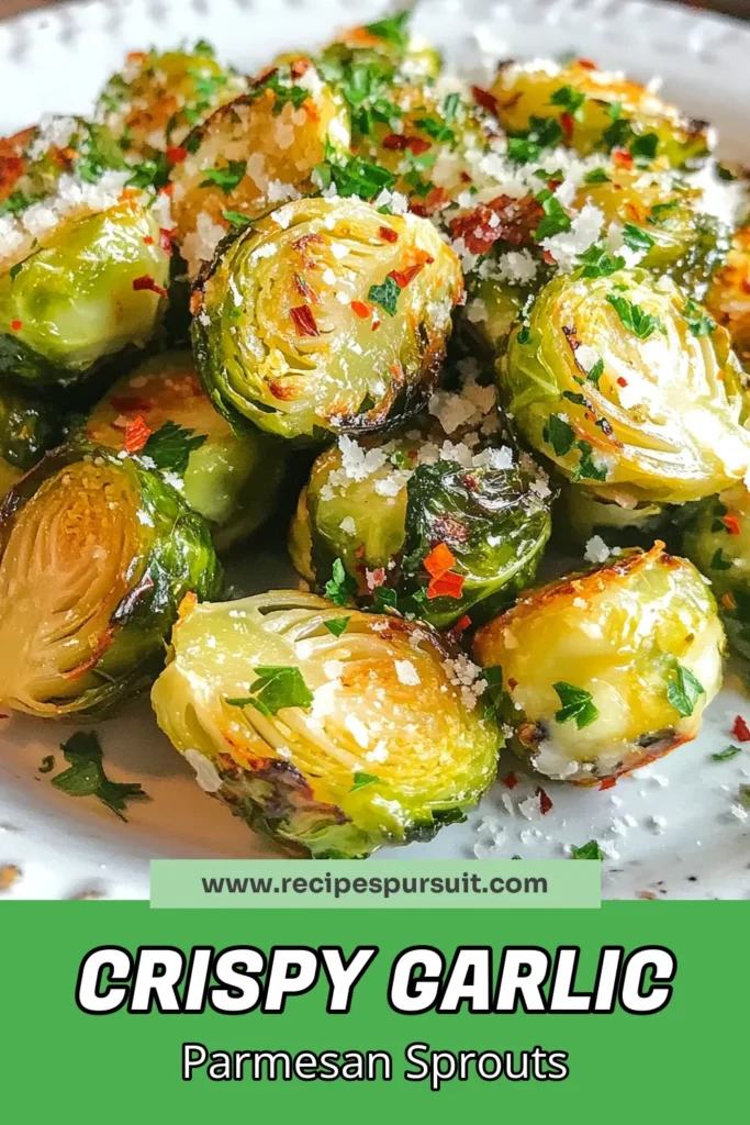 Transform your side dish game with these delightful Garlic Parmesan Brussels Sprouts! This easy Brussels sprouts recipe features roasted Brussels sprouts, perfectly seasoned with olive oil, garlic, and topped with melted Parmesan for a flavor boost. Perfect as a vegetarian side dish, this healthy vegetable recipe is a must-try. Ready in just 35 minutes, your family will love it. Save this recipe for your next meal! #VeggieLove #HealthyRecipes #BrusselsSprouts #EasyCooking