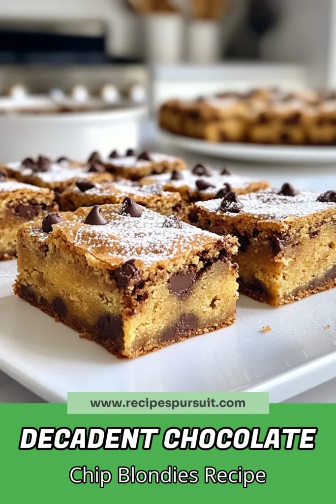 Indulge in the delightful Choco-Love Blondies recipe that combines the sweetness of chocolate chip blondies with a fudgy texture that everyone loves! This easy blondie recipe is perfect for dessert lovers, featuring homemade blondies with nuts for added crunch. Bake a batch of these decadent chocolate chip blondies today and treat yourself! Don't forget to save this recipe for later! #Blondies #ChocolateChipBlondies #DessertRecipes #BakingJoy