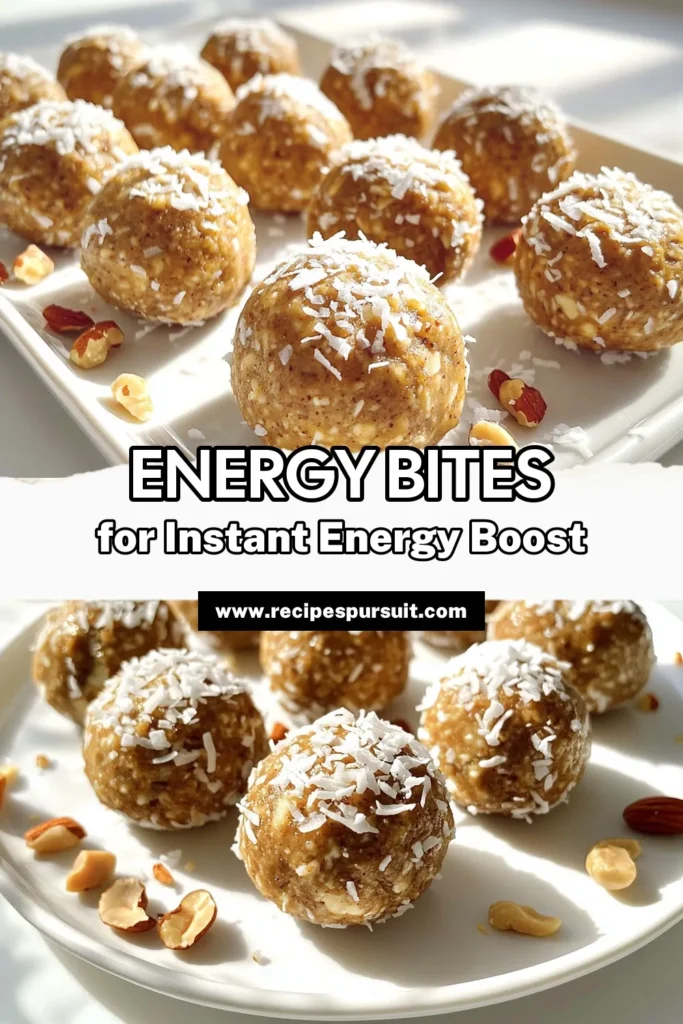 Fuel your day with these delicious Vanilla Chai Energy Bites! Packed with wholesome ingredients like rolled oats, almond butter, and warm spices, these bites are perfect for a quick snack or a post-workout boost. Ready in just 40 minutes, they are both easy to make and irresistibly tasty. Don't miss out—click through to explore the full recipe and treat yourself to this delightful energy boost! #EnergyBites #HealthySnacks #VanillaChai #QuickRecipes