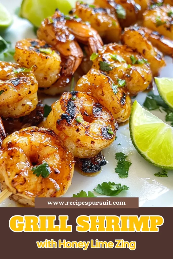 Looking for a delicious summer seafood recipe? Try this honey lime shrimp recipe! These grilled shrimp skewers are marinated in an easy shrimp marinade featuring honey, lime, and garlic for a burst of flavor. Perfect for barbecues or weeknight dinners, this honey garlic shrimp will be a hit with everyone. Don't miss out—save this recipe for a tasty, quick meal! #HoneyLimeShrimp #GrilledShrimpSkewers #SummerSeafoodRecipes #EasyShrimpMarinade