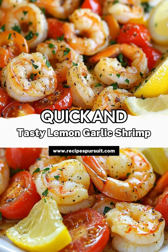 This delicious sheet pan shrimp recipe brings you mouthwatering lemon garlic shrimp in just 25 minutes! Perfect for a quick shrimp dinner, this healthy shrimp recipe combines tender shrimp with vibrant cherry tomatoes and bell peppers. It's an easy seafood recipe that will impress at any gathering! Discover how to make this flavorful dish today and enjoy a delightful meal. Save and share! #SheetPanShrimp #LemonGarlicShrimp #QuickDinner #HealthySeafood